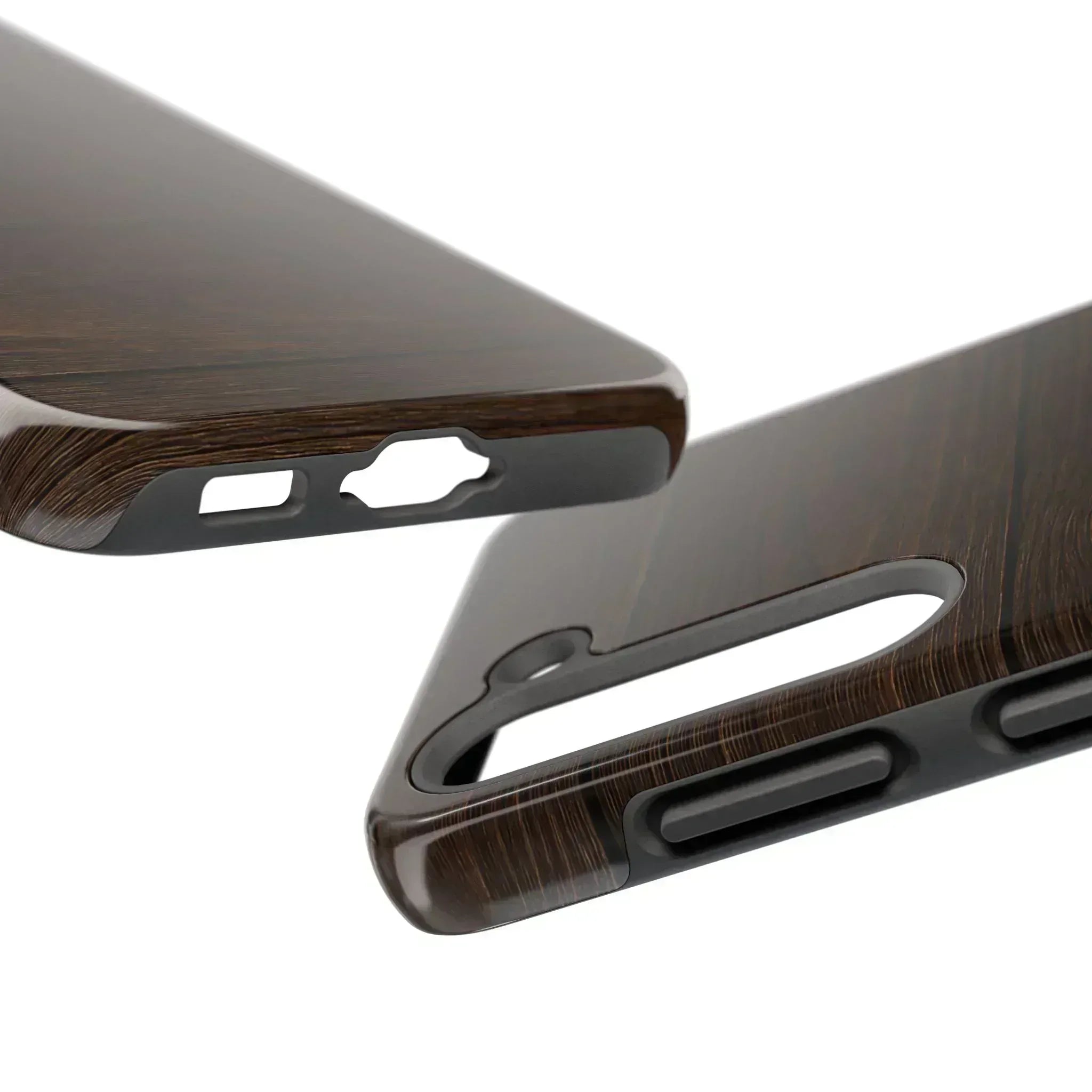 Dark Wood Grain Phone Case for iPhone and Galaxy - KARARMDESIGN