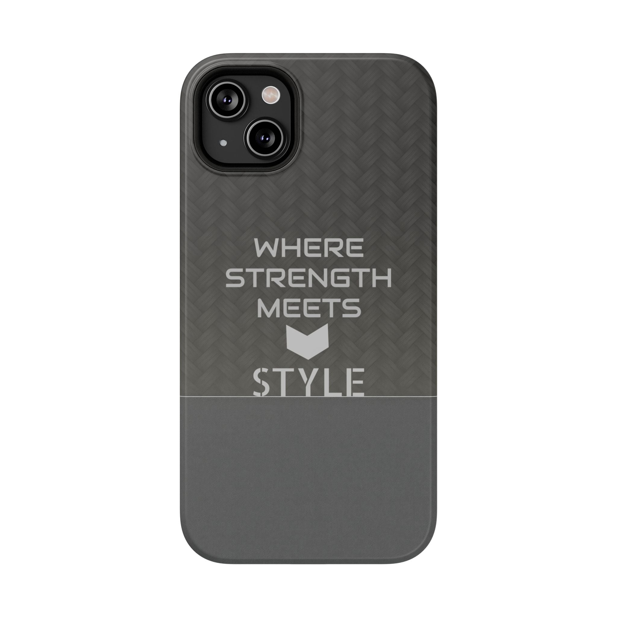 Gray Carbon Phone Case for iPhone 12-16 and Galaxy S21-S22