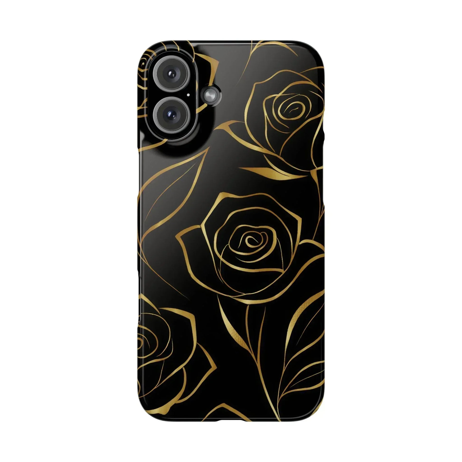 Golden Roses Phone Case for iPhone 15-17 - KARARMDESIGN