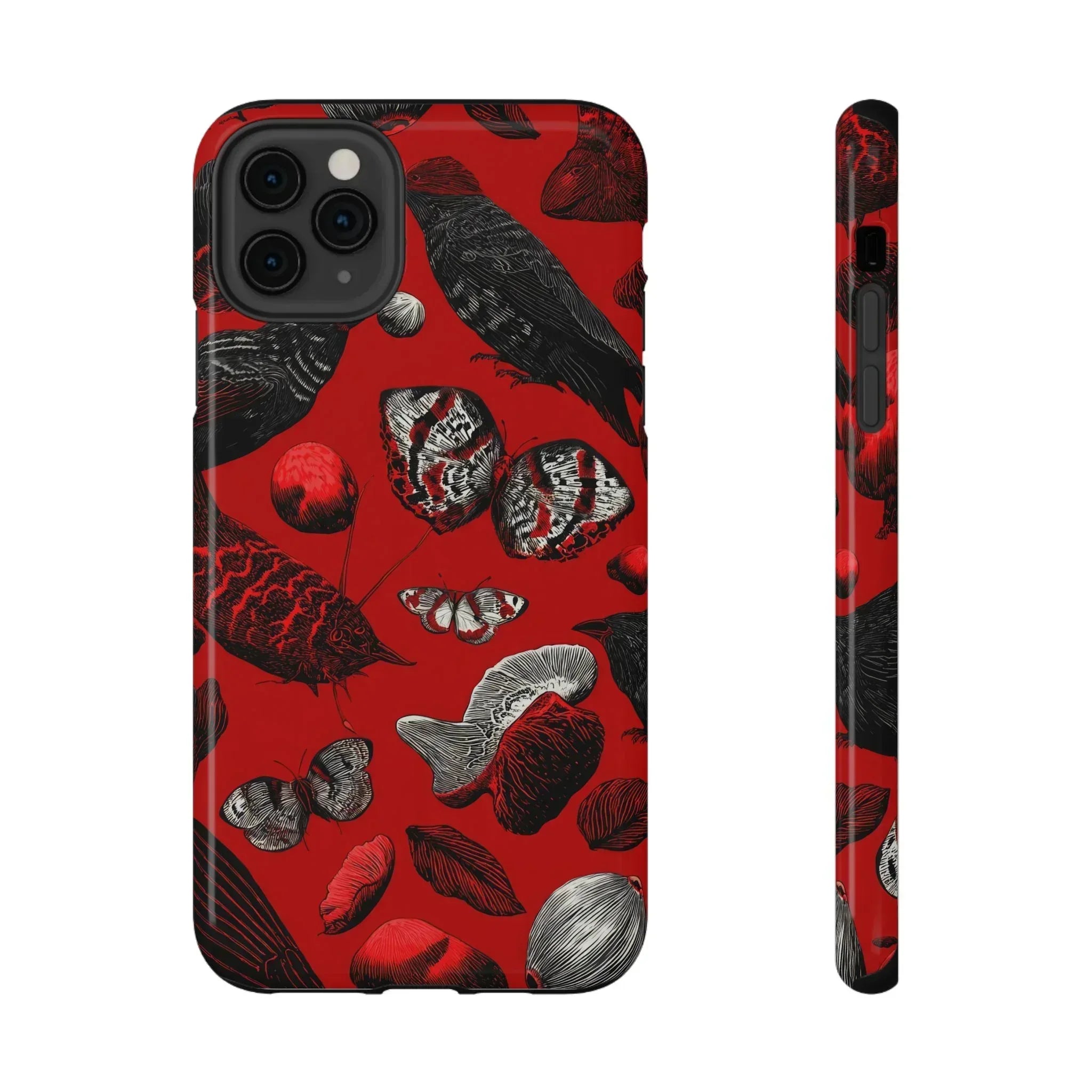 Crimson Wilderness Phone Case for iPhone 11-17 - KARARMDESIGN