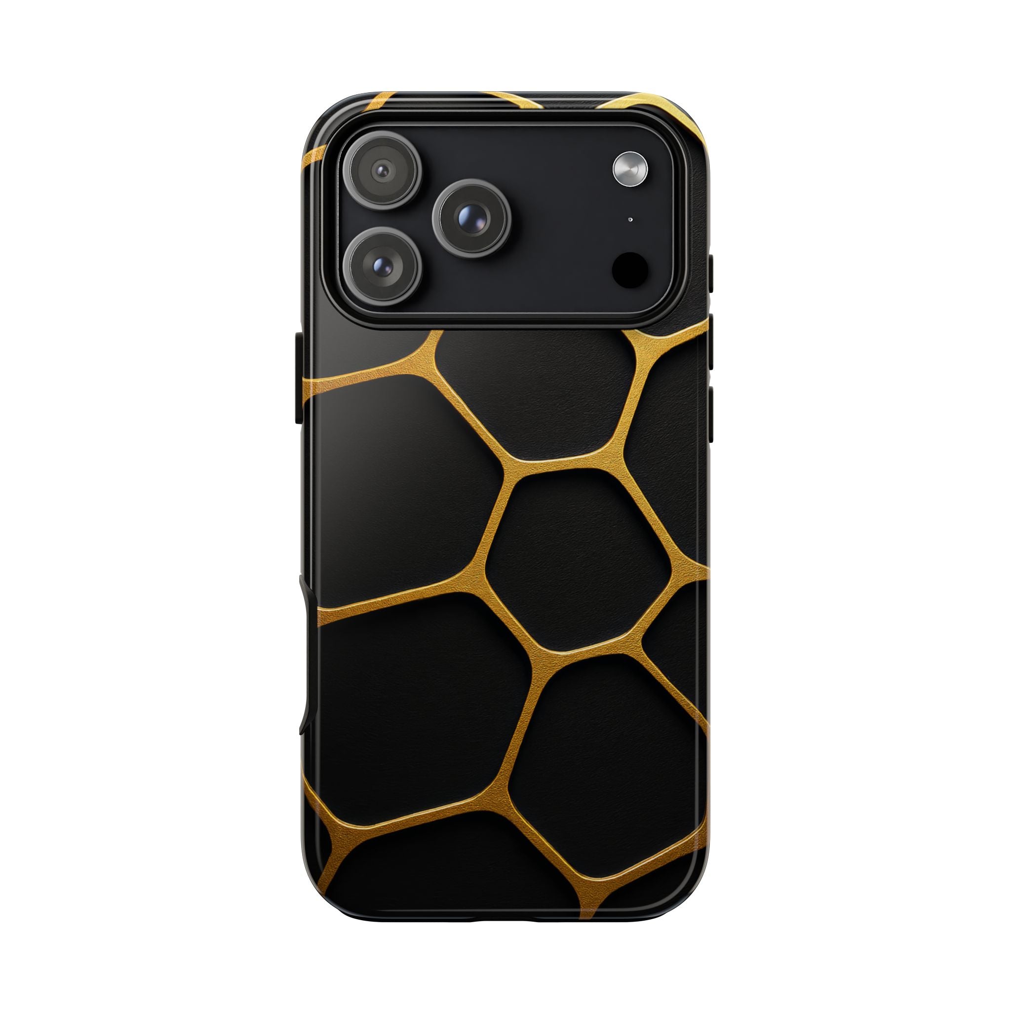Golden Cellscape Tough Phone Case – Black & Gold
