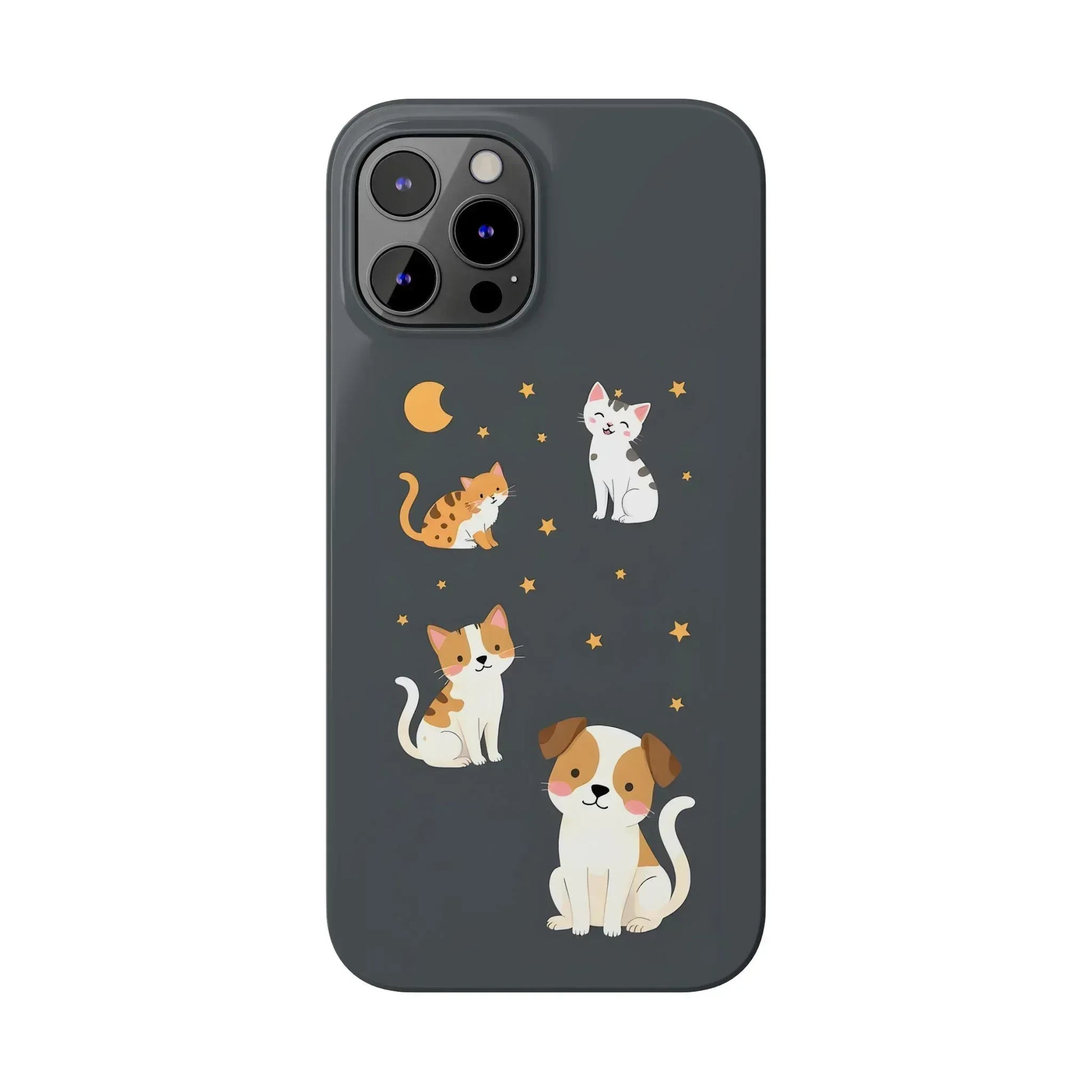 Cute Cat and Dog Phone Case for iPhone 11-17 - KARARMDESIGN