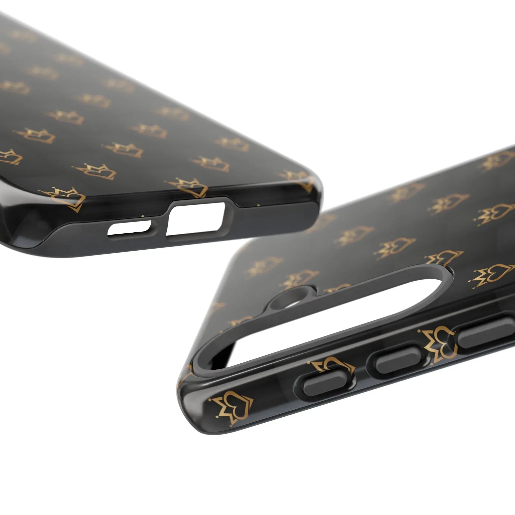 Crowned Heart Doodle Phone Case for iPhone 11-17 & Galaxy S10-S25 - KARARMDESIGN