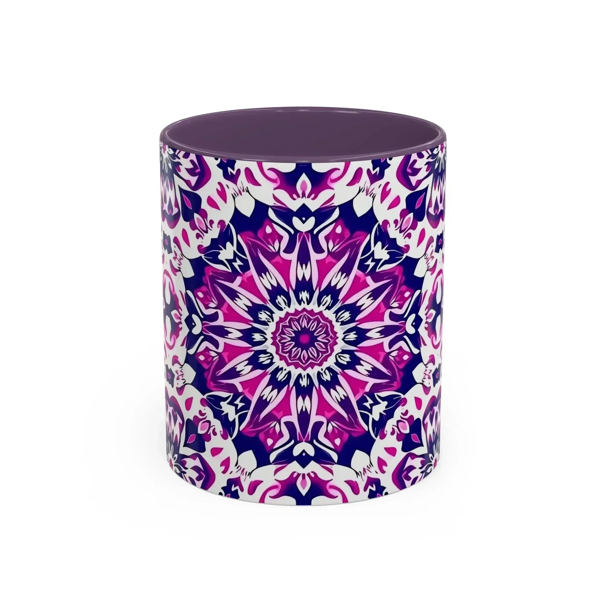 Vibrant Mandala Burst Ceramic Coffee Mug -11 & 15oz - KARARMDESIGN