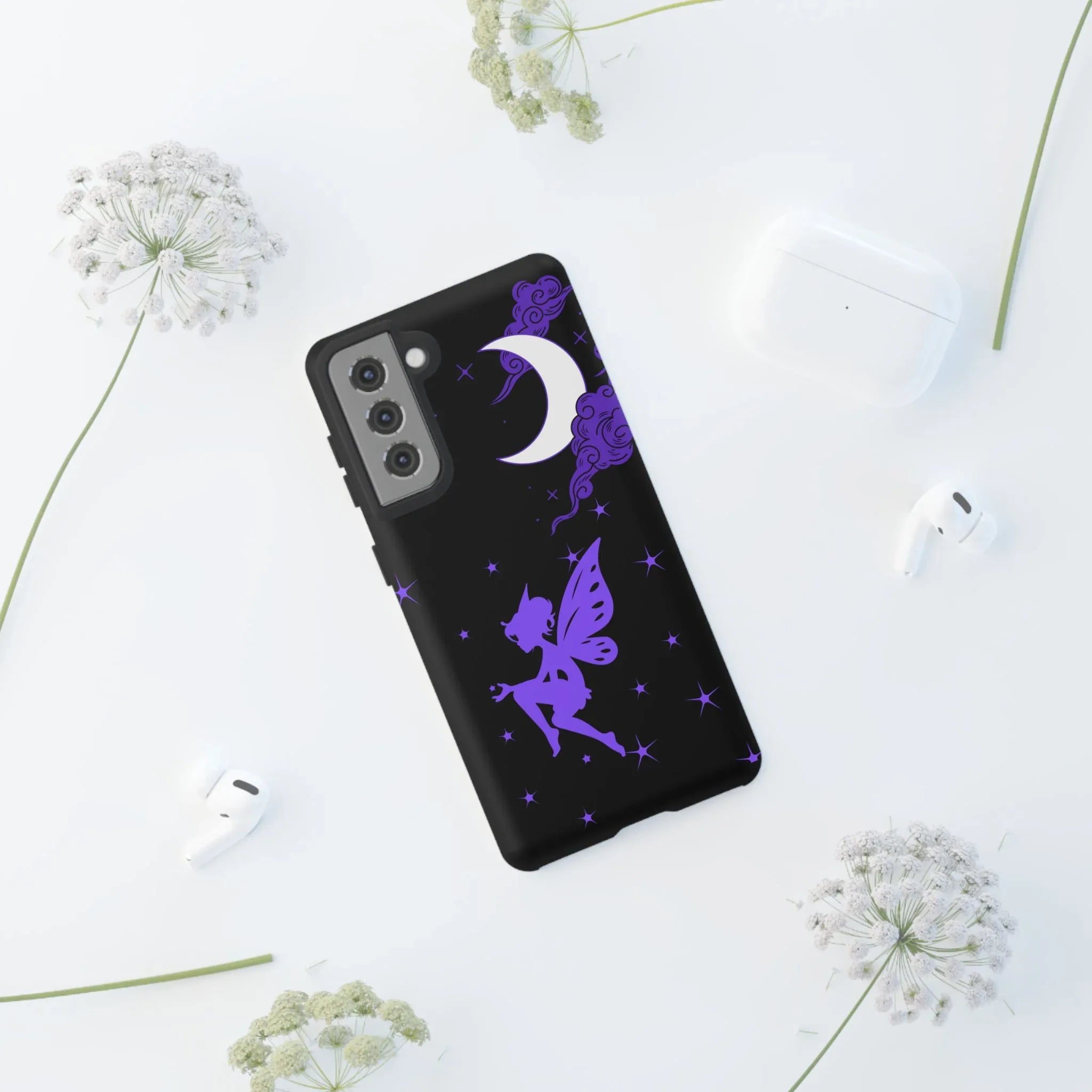 Moonlit Fairy Phone Case for iPhone 8-16 and Galaxy S10-S23 - KARARMDESIGN