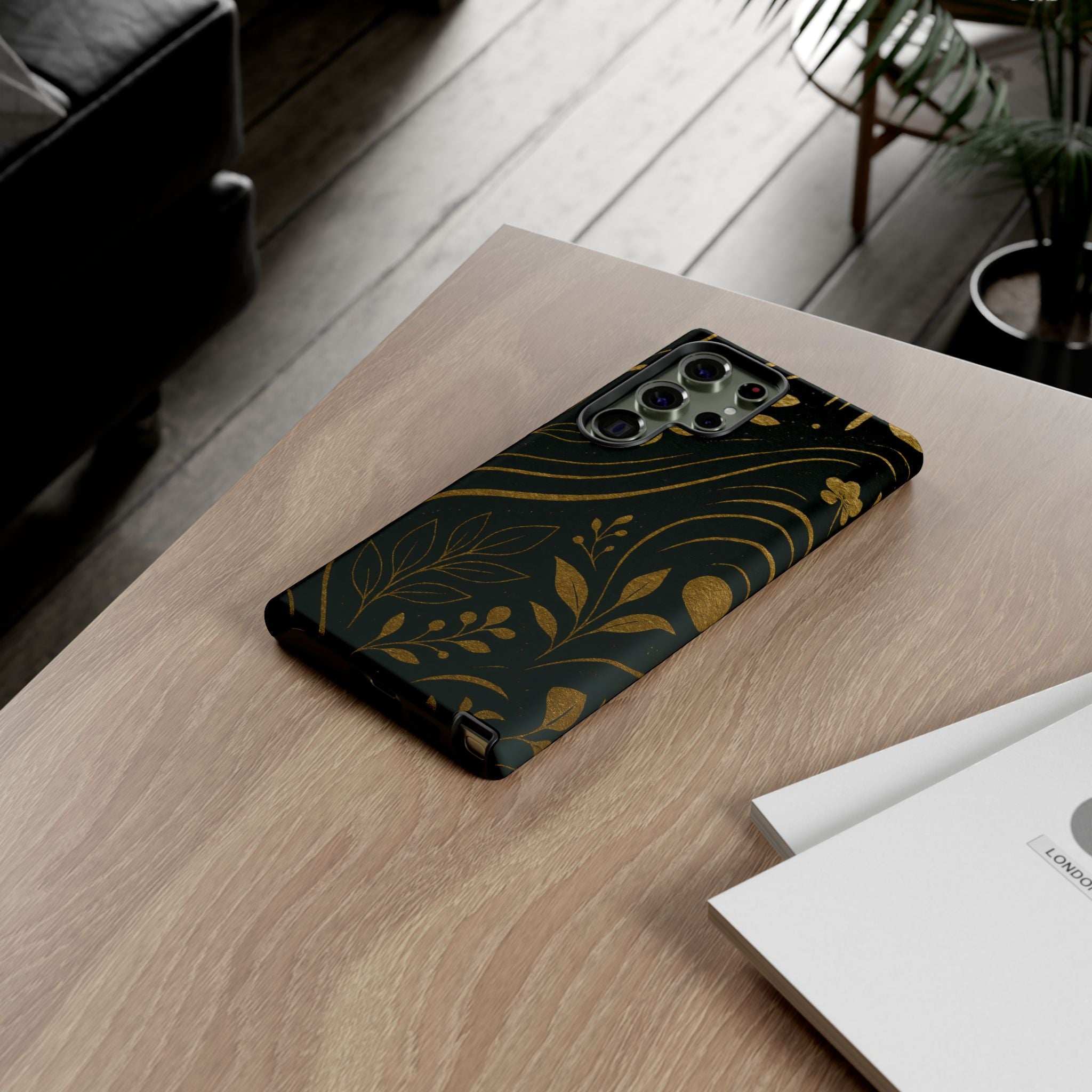 Gold Pattern Tough Phone Case for Samsung Galaxy & Google Pixel