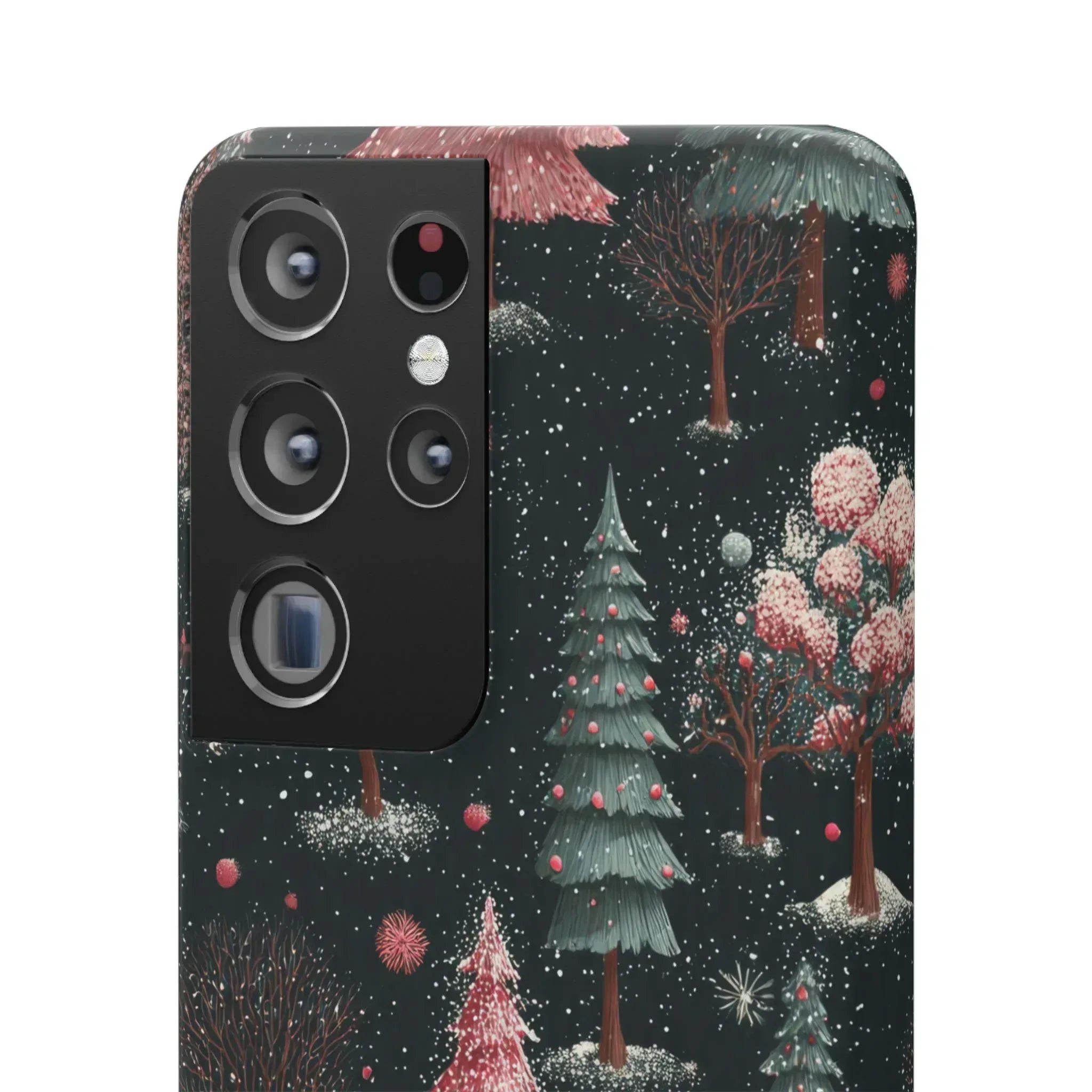 Winter Bloom Forest Phone Case for iPhone 11-17 and Galaxy S20-S25 - KARARMDESIGN