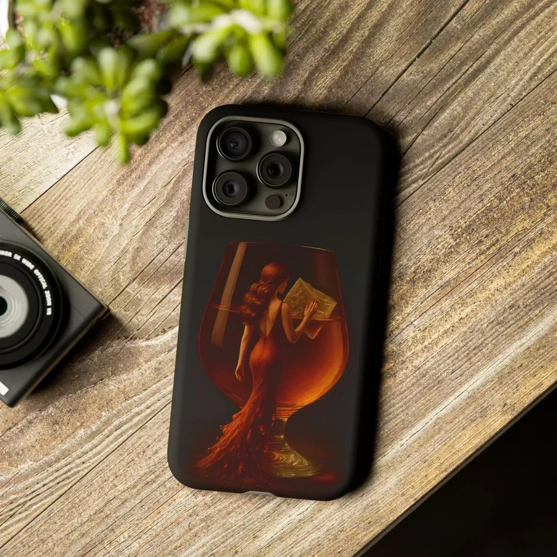 Elegant Midnight Lady Phone Case for iPhone 8-16 and Google Pixel up to 9 Models - KarArmDesign