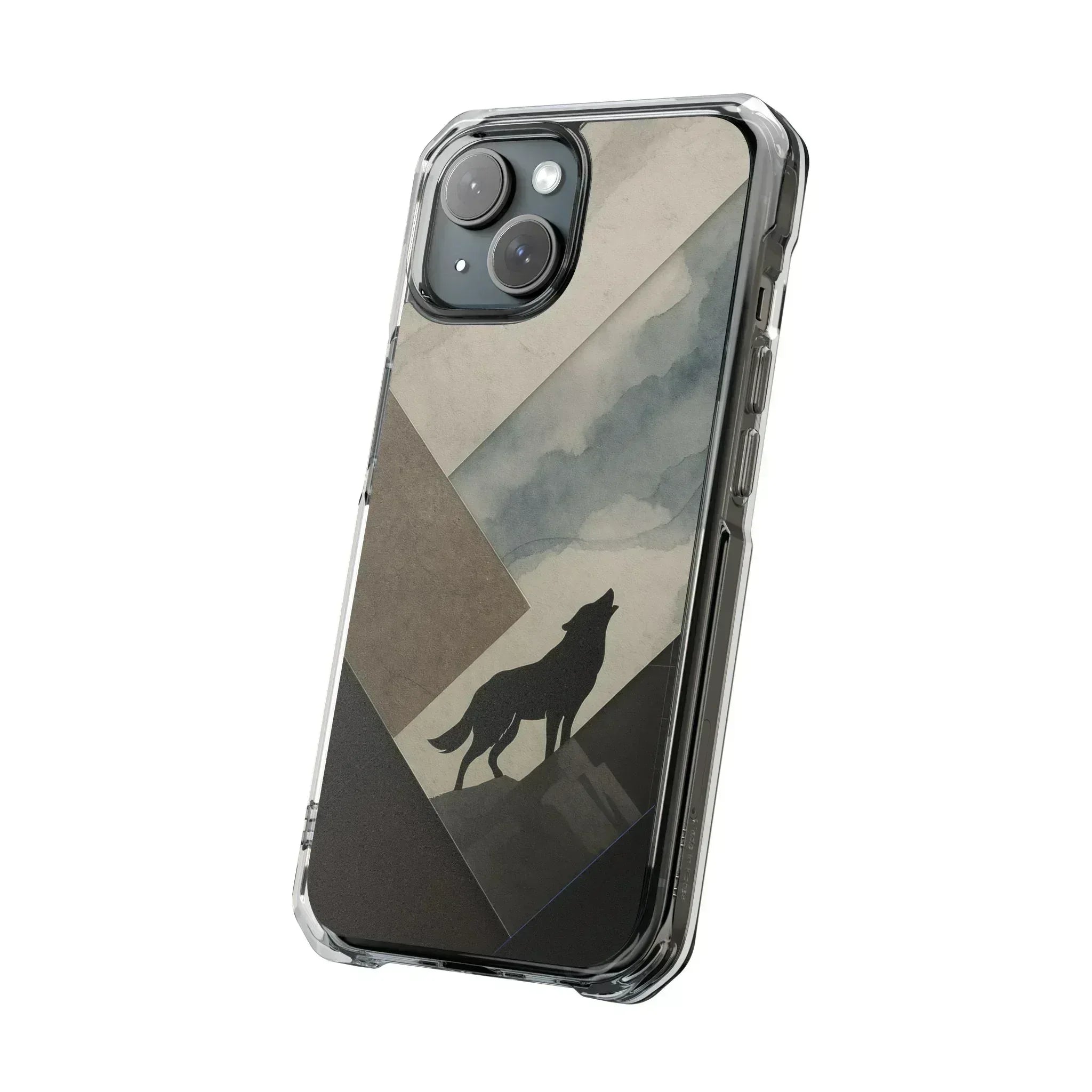 Wolf Silhouette Phone Case for iPhone 14-16 - KARARMDESIGN