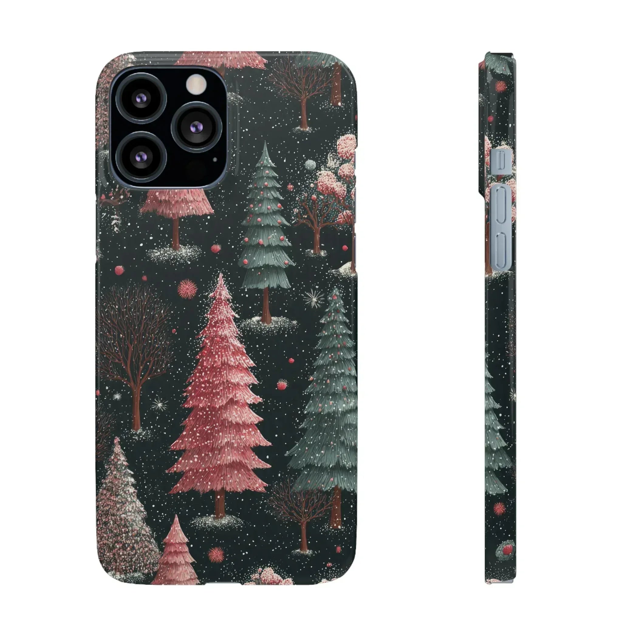 Winter Bloom Forest Phone Case for iPhone 11-17 and Galaxy S20-S25 - KARARMDESIGN