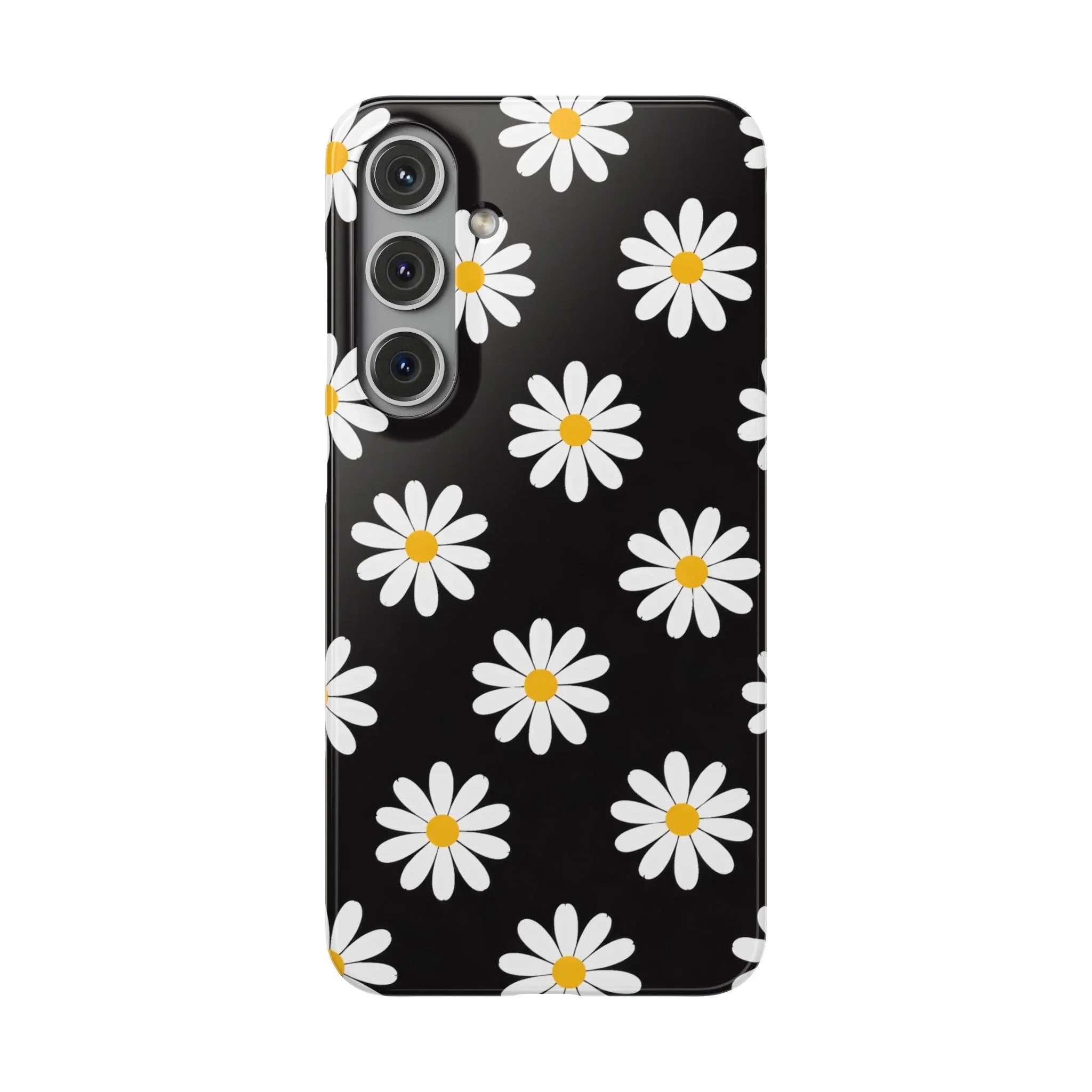 Daisy Charm Phone Case for iPhone 11-17 and Galaxy S20-S25 - KARARMDESIGN