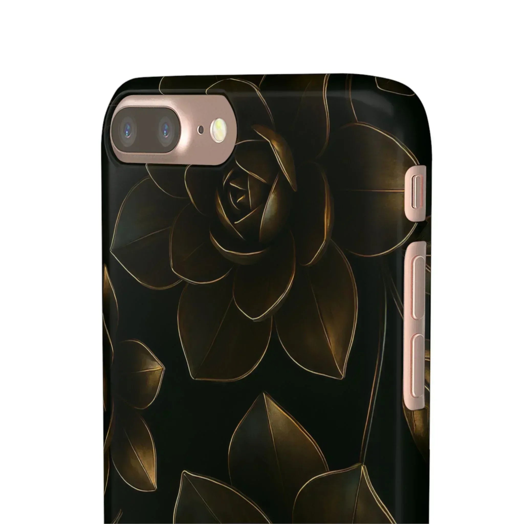 Metal Flower Phone Case for iPhone 8-16 and Galaxy S20-S24 - KARARMDESIGN