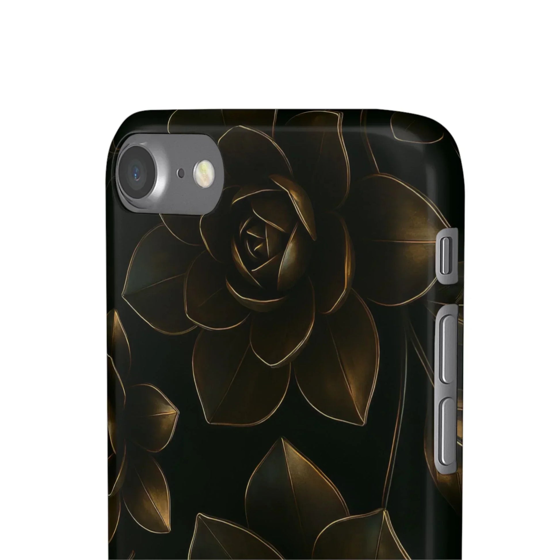 Metal Flower Phone Case for iPhone 7-16 and Galaxy S10-S24 Models - KarArmDesign