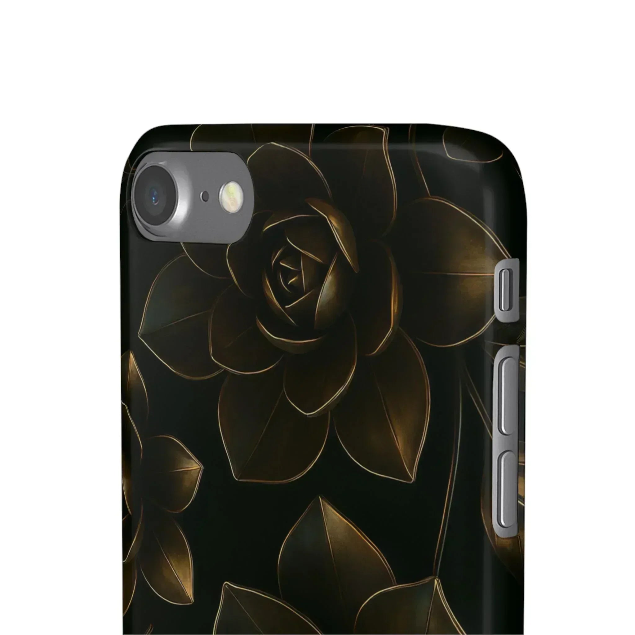 Metal Flower Phone Case for iPhone 8-16 and Galaxy S20-S24 - KARARMDESIGN