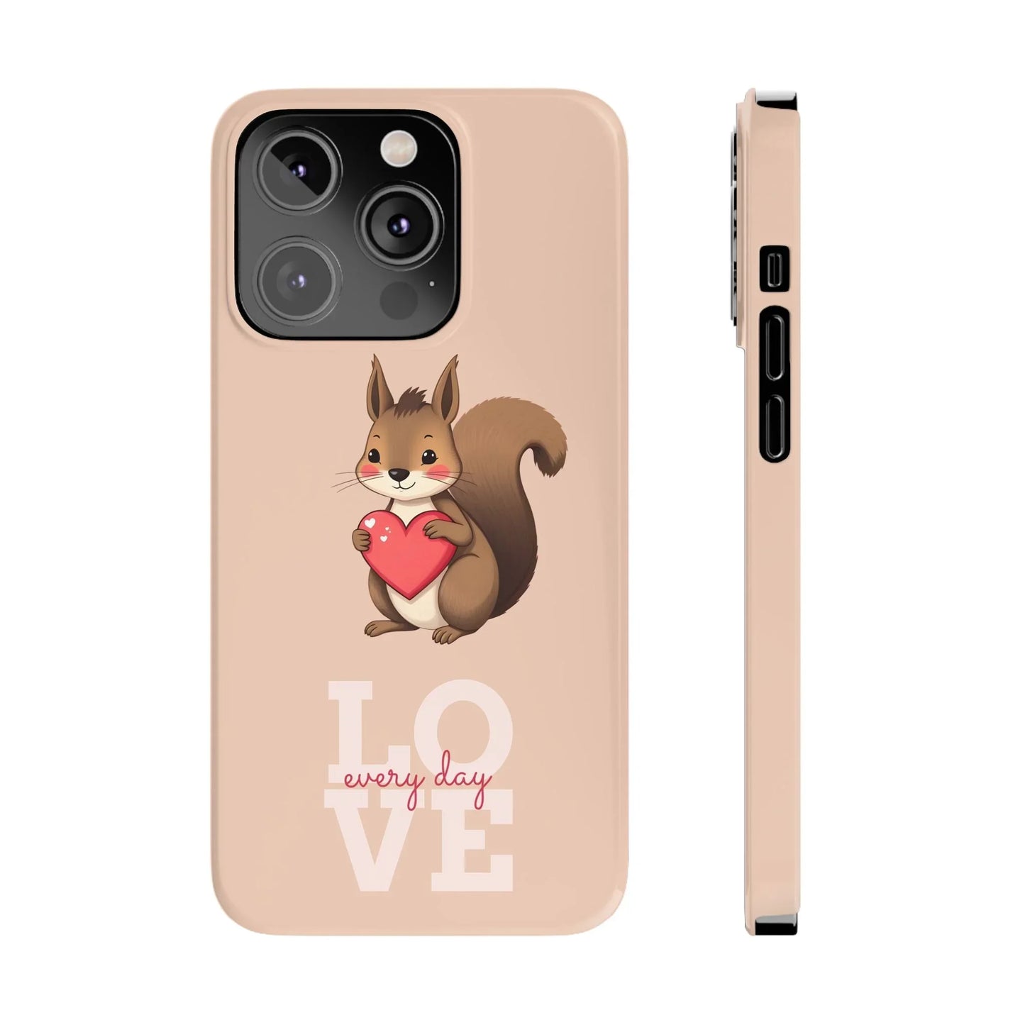Cute Squirrel Phone Case for iPhone 7 to 16 Series Models - KarArmDesign