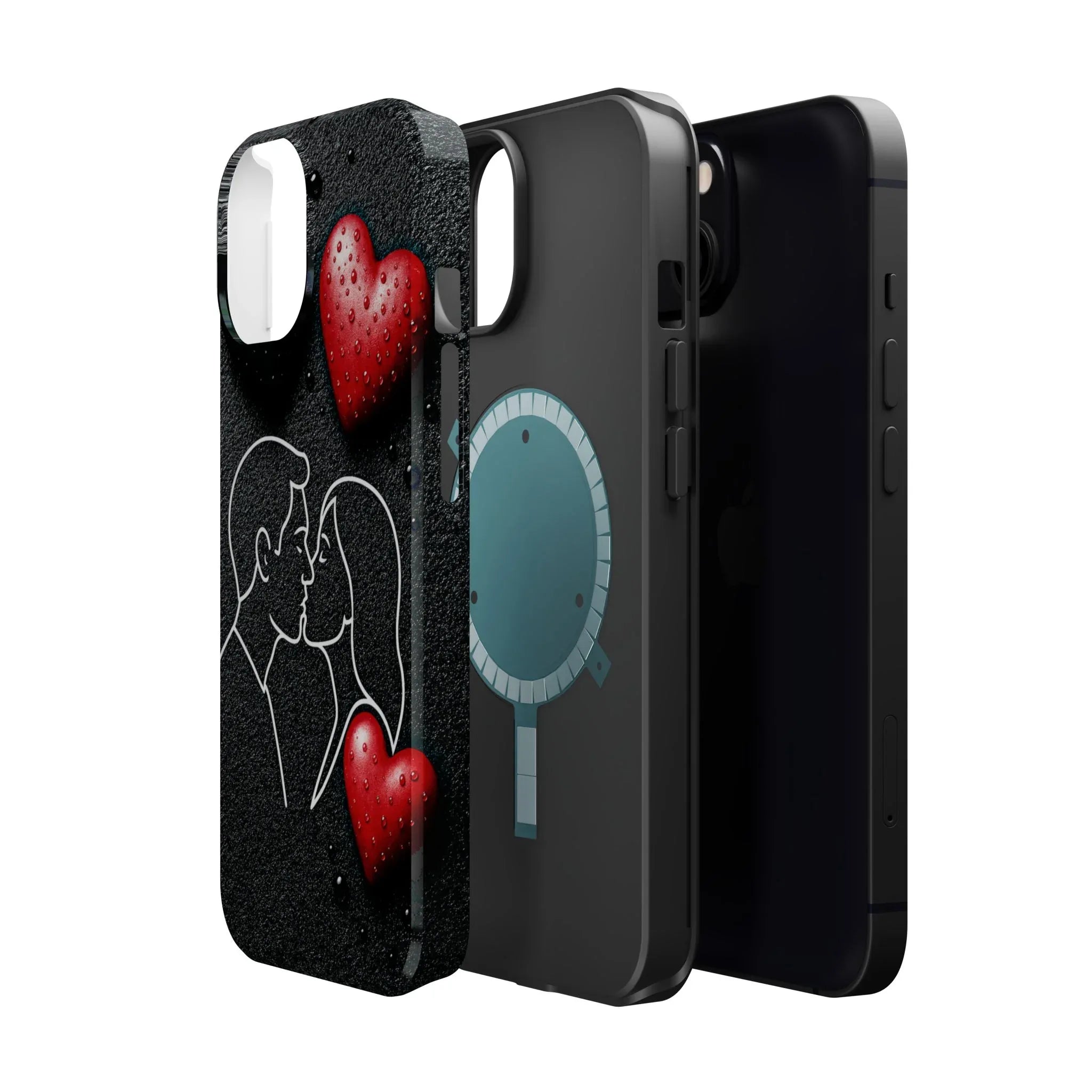 Midnight Kiss Phone Case for iPhone 13-17 - KARARMDESIGN