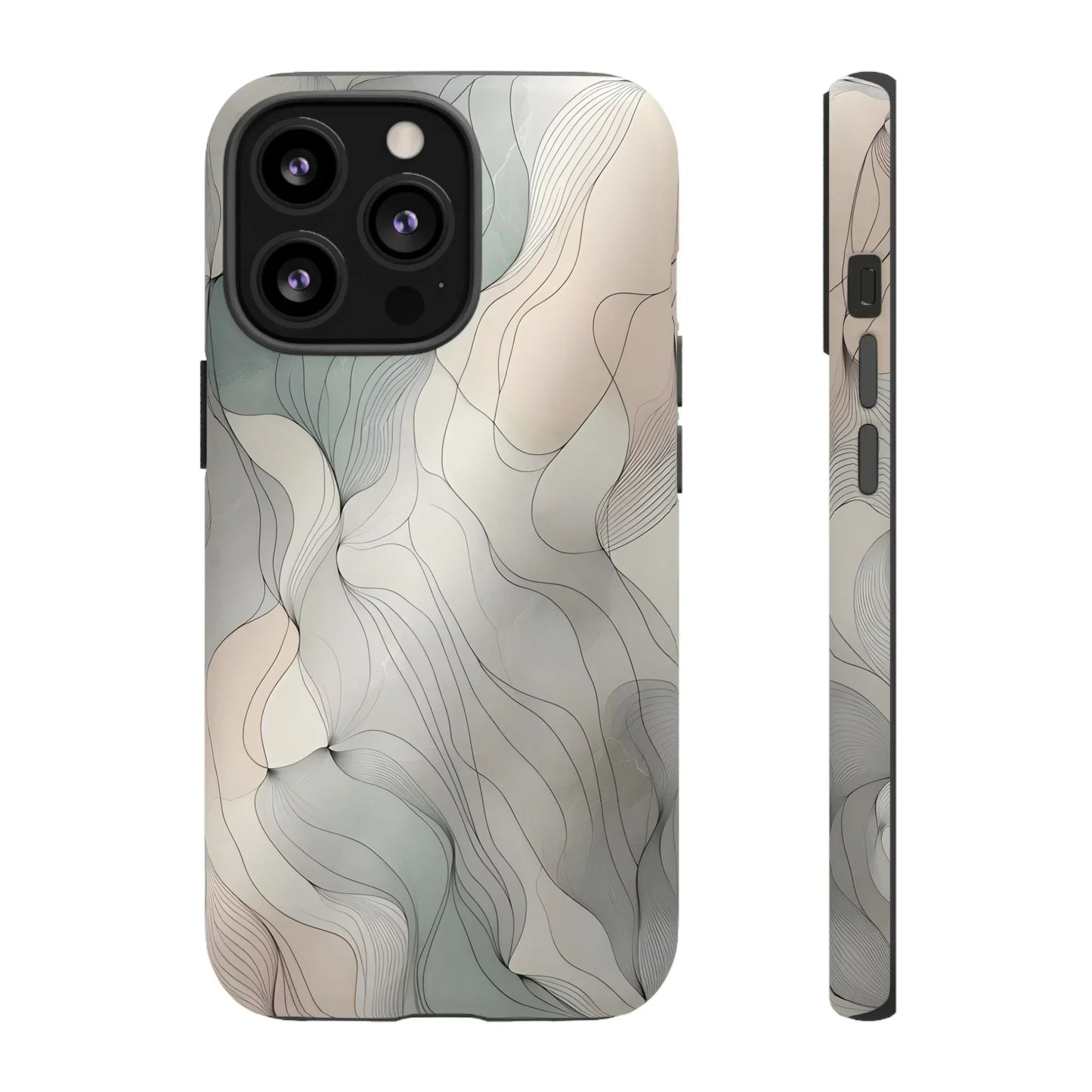 Pastel Wave Phone Case – Minimalist Design for iPhone & Pixel - KarArmDesign