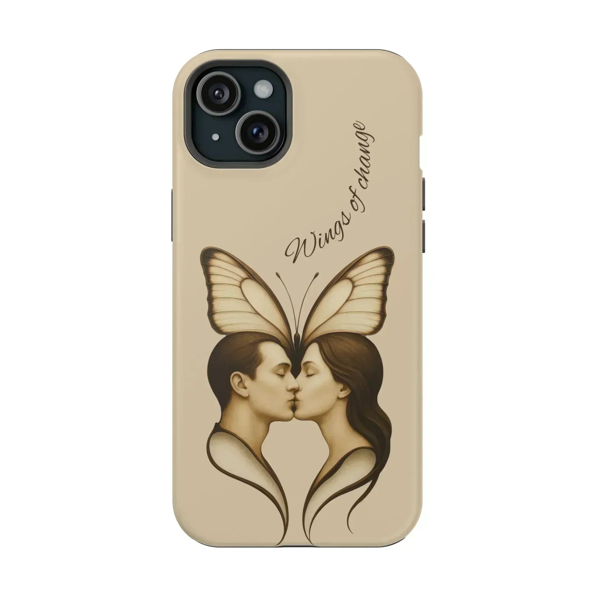 Romantic Butterfly Couple Phone Case for iPhone 12-16 and Galaxy S21-S22 - KARARMDESIGN