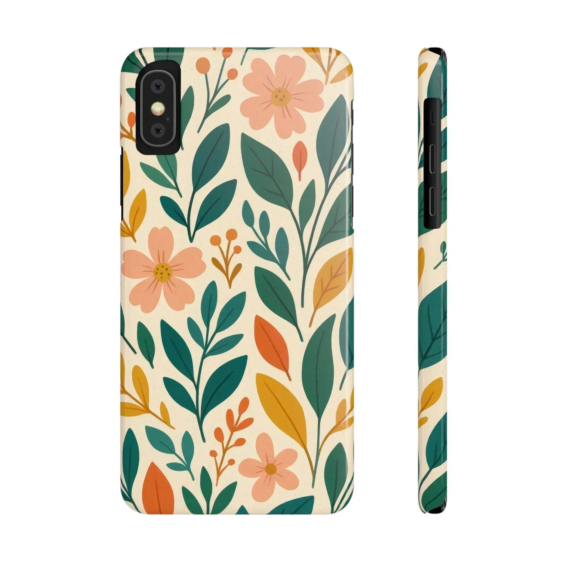 Floral Harmony Phone Case for iPhone 11-16 - KARARMDESIGN