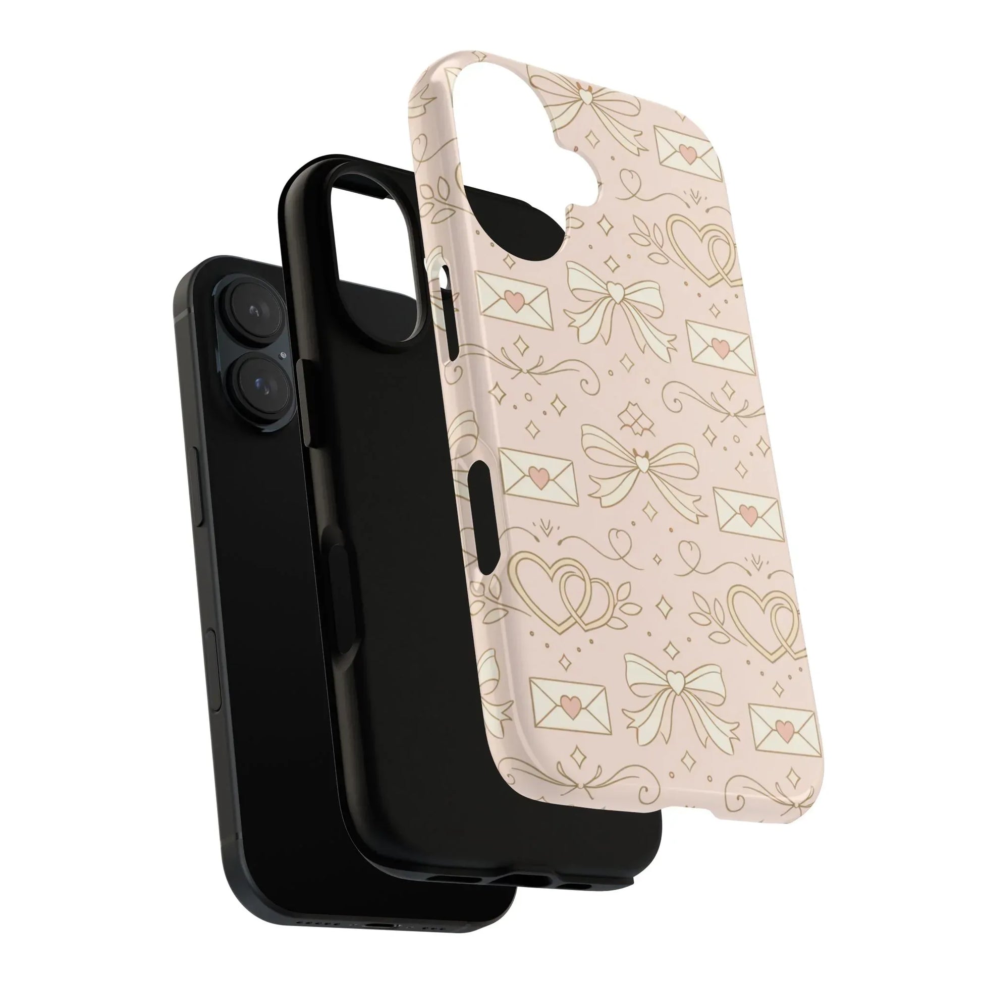 Sweet Romance Tough Phone Case for iPhone 11–17 & Galaxy S10–S25 - KARARMDESIGN
