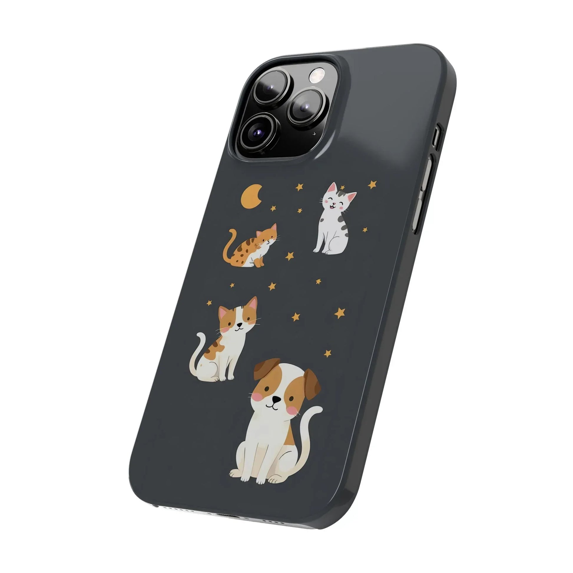 Cute Cat and Dog Phone Case for iPhone 11-17 - KARARMDESIGN