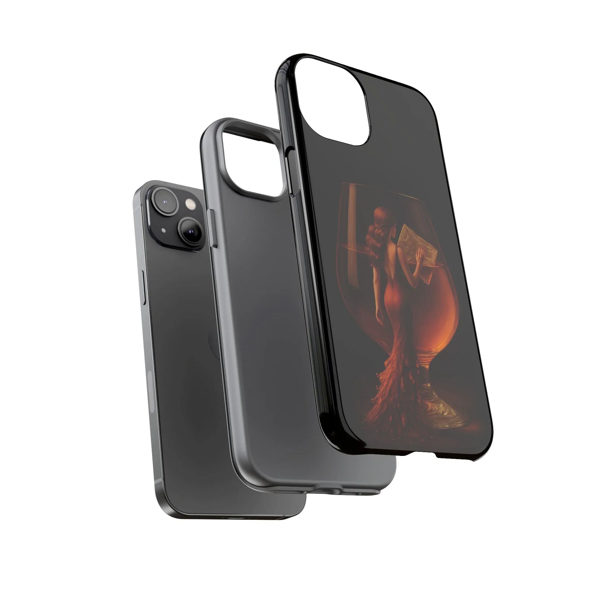 Elegant Midnight Lady Phone Case for iPhone 8-17 and Google Pixel 4-9 - KARARMDESIGN