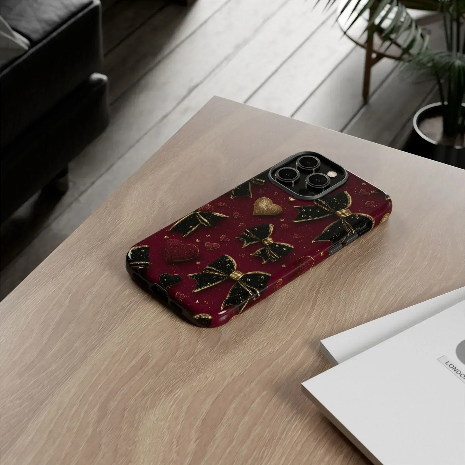 Velvet Valentine Charm Phone Case for iPhone 11-17 and Galaxy S10-S25 - KARARMDESIGN
