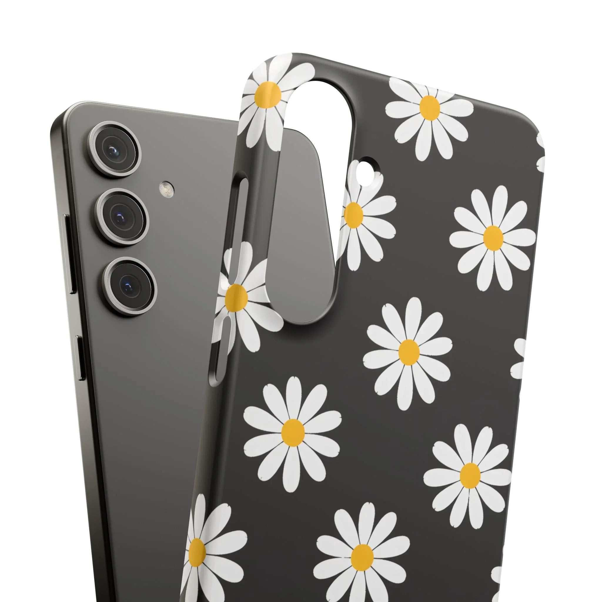 Daisy Charm Phone Case for iPhone 11-17 and Galaxy S20-S25 - KARARMDESIGN