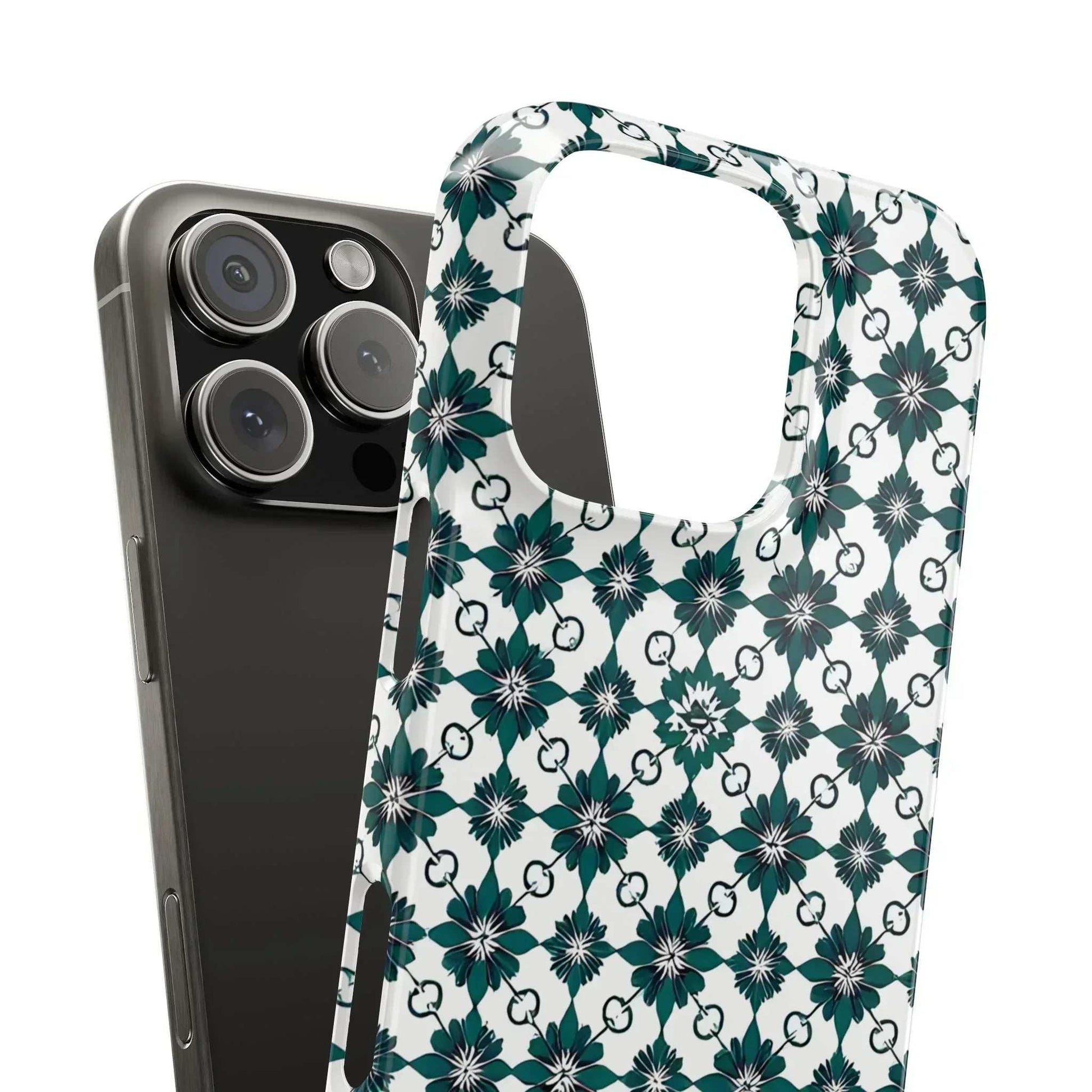 Elegant Geometric Pattern Phone Case for iPhone 11-17 - KARARMDESIGN