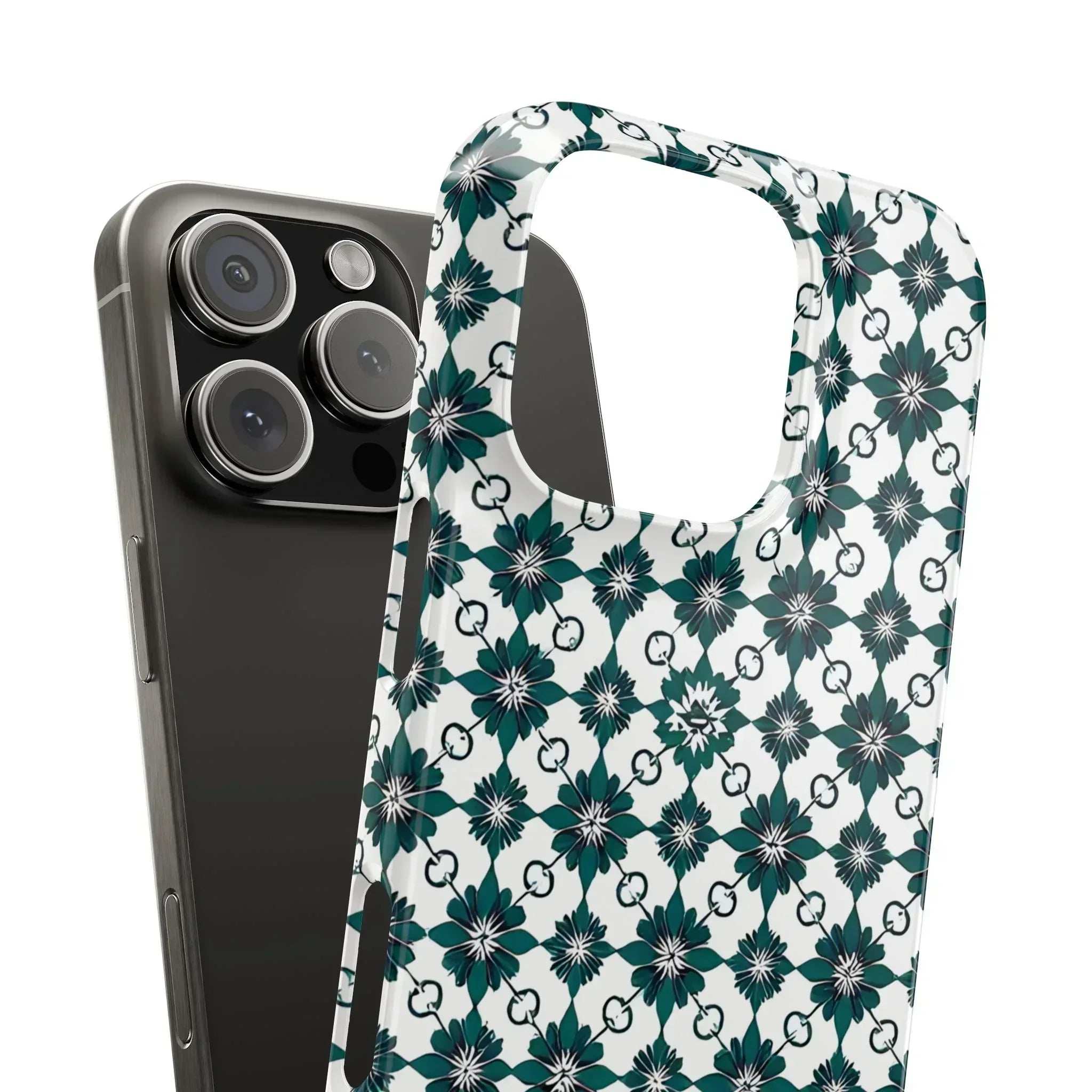 Elegant Geometric Pattern Phone Case for iPhone 11-17 - KARARMDESIGN