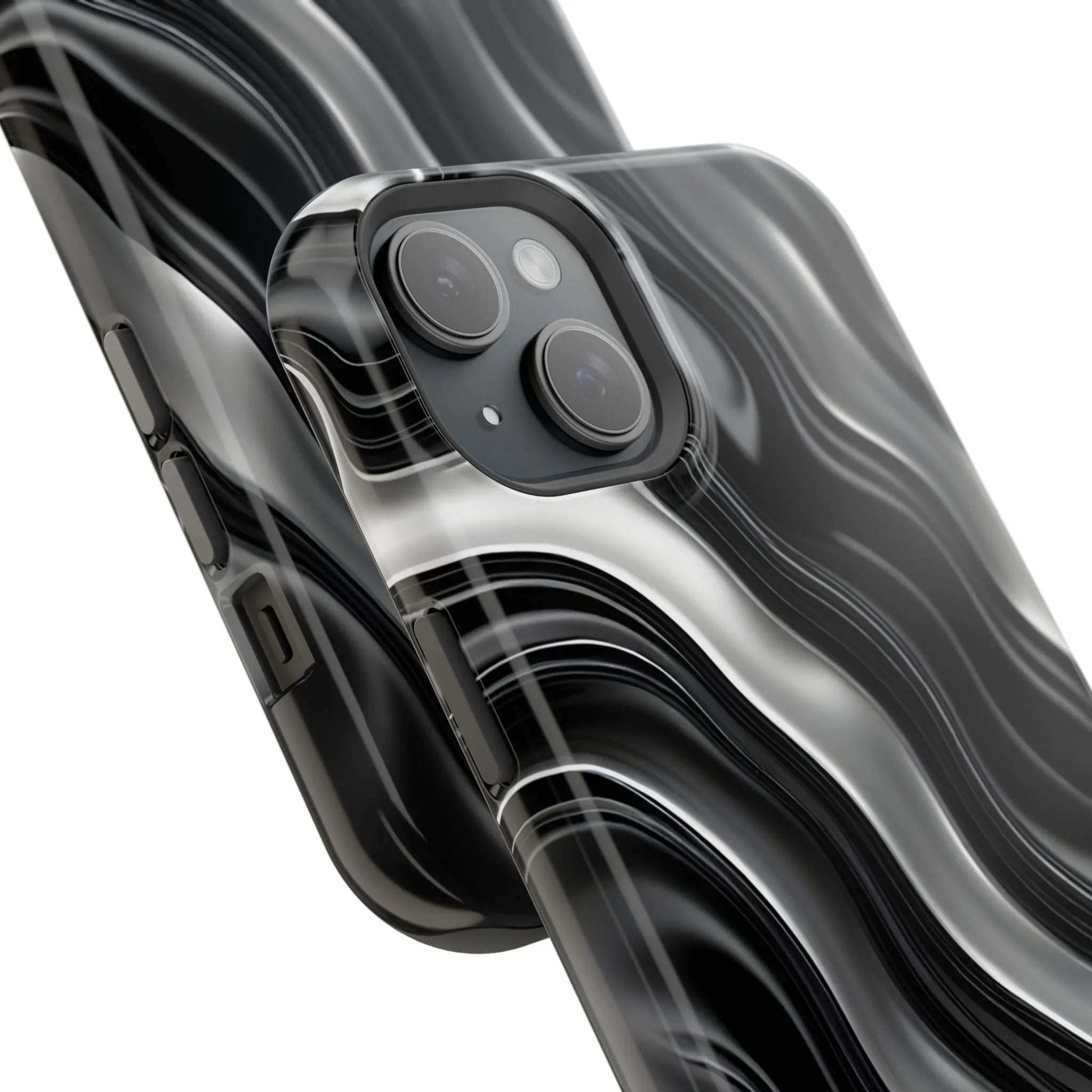 Wavy Illusion Marble Phone Case for iPhone 13-17 - KARARMDESIGN