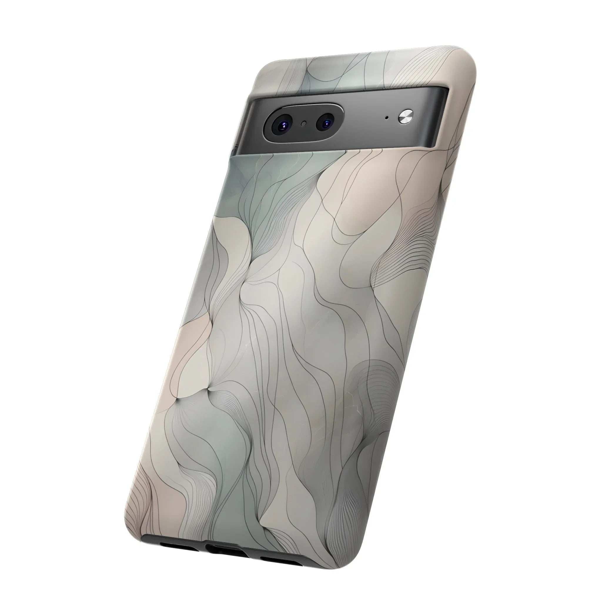 Pastel Wave Phone Case – Minimalist Design for iPhone & Pixel - KARARMDESIGN