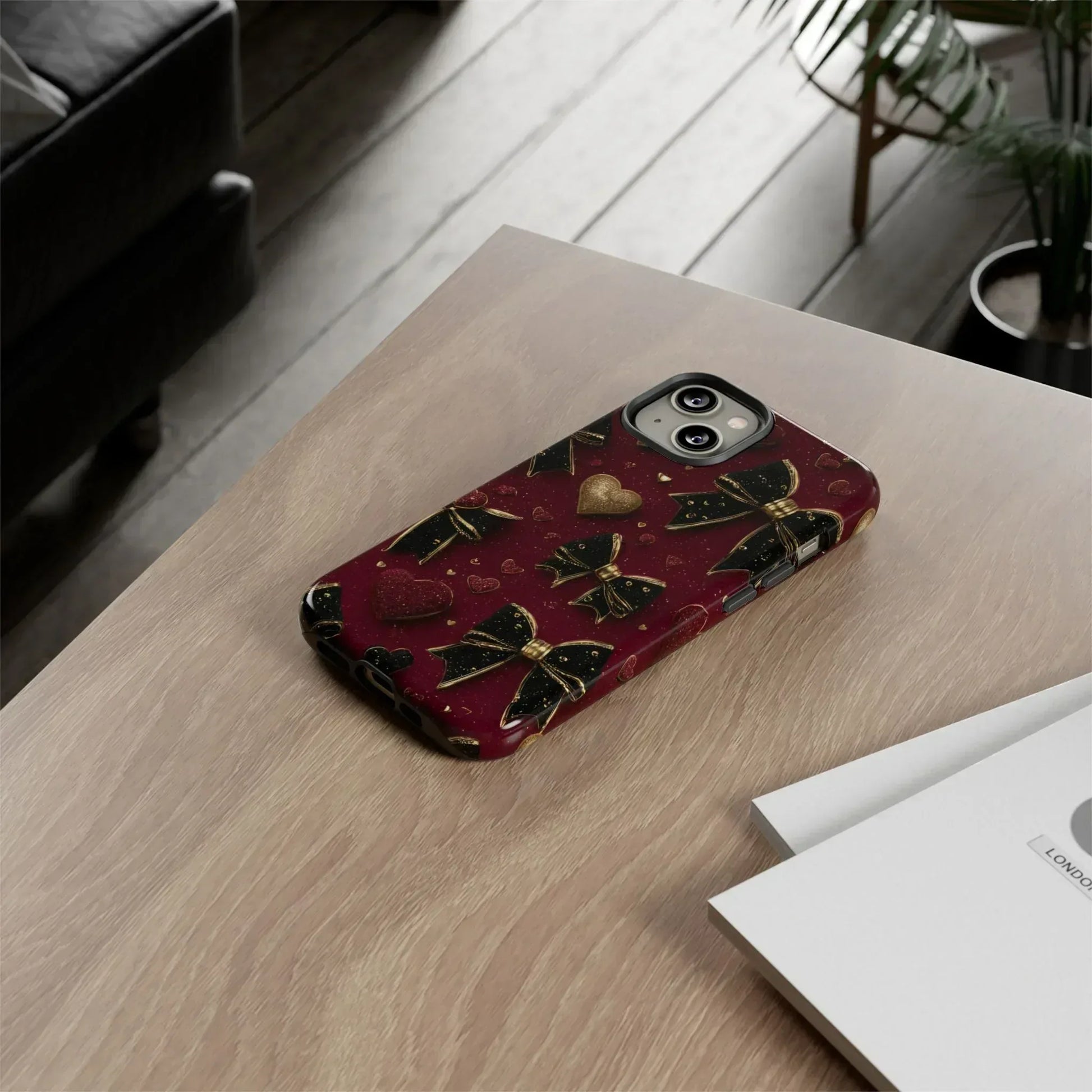 Velvet Valentine Charm Phone Case for iPhone 11-17 and Galaxy S10-S25 - KARARMDESIGN
