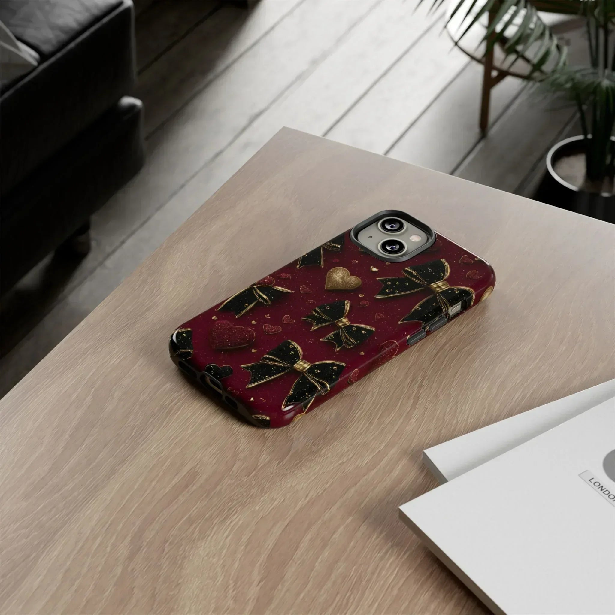 Velvet Valentine Charm Phone Case for iPhone 11-17 and Galaxy S10-S25 - KARARMDESIGN