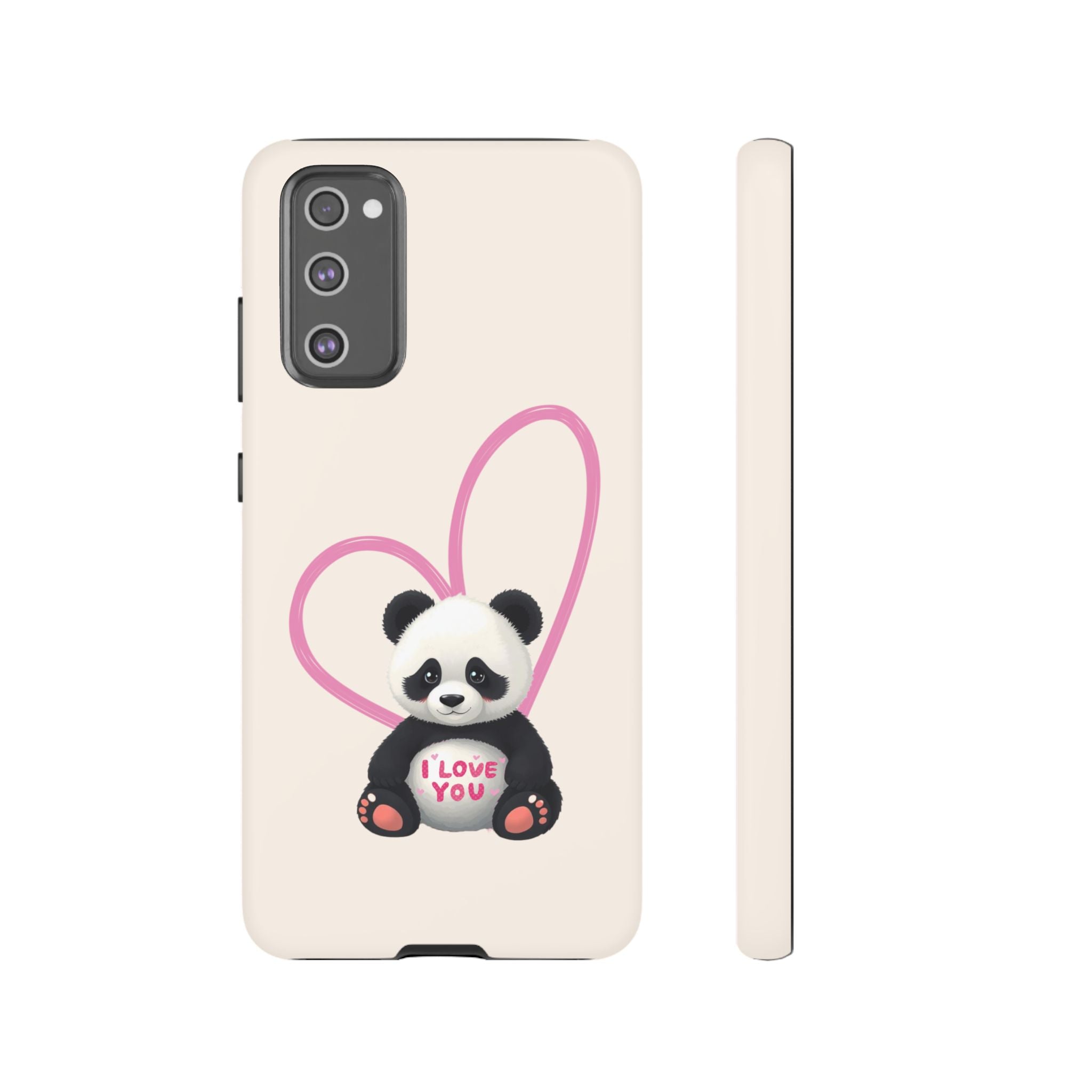 Adorable Panda Love Phone Case – Samsung Galaxy S20-S26