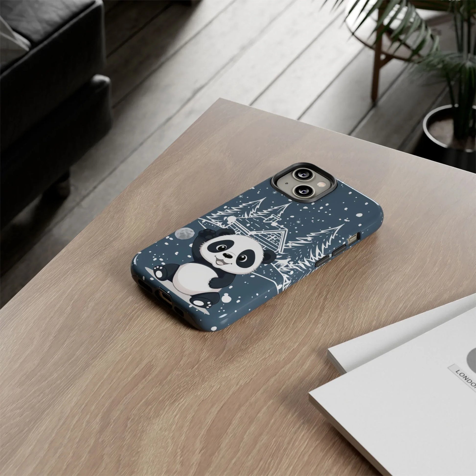 Cute Panda in a Winter Wonderland Phone Case for iPhone 8-17 - KARARMDESIGN