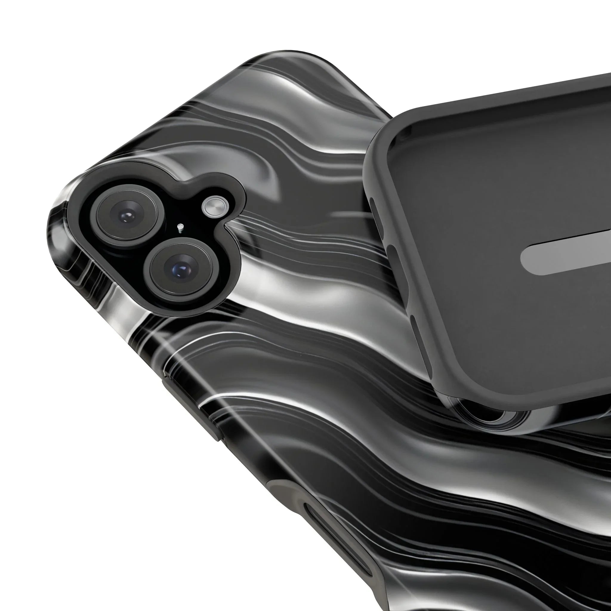 Wavy Illusion Marble Phone Case for iPhone 13-17 - KARARMDESIGN