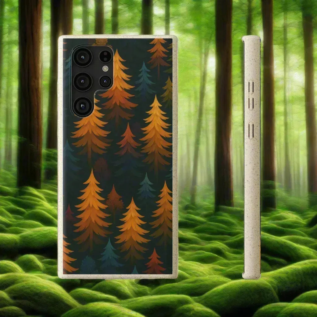 Eco Forest Biodegradable Phone Case for iPhone 11-16 and Galaxy S20-S22 - KARARMDESIGN