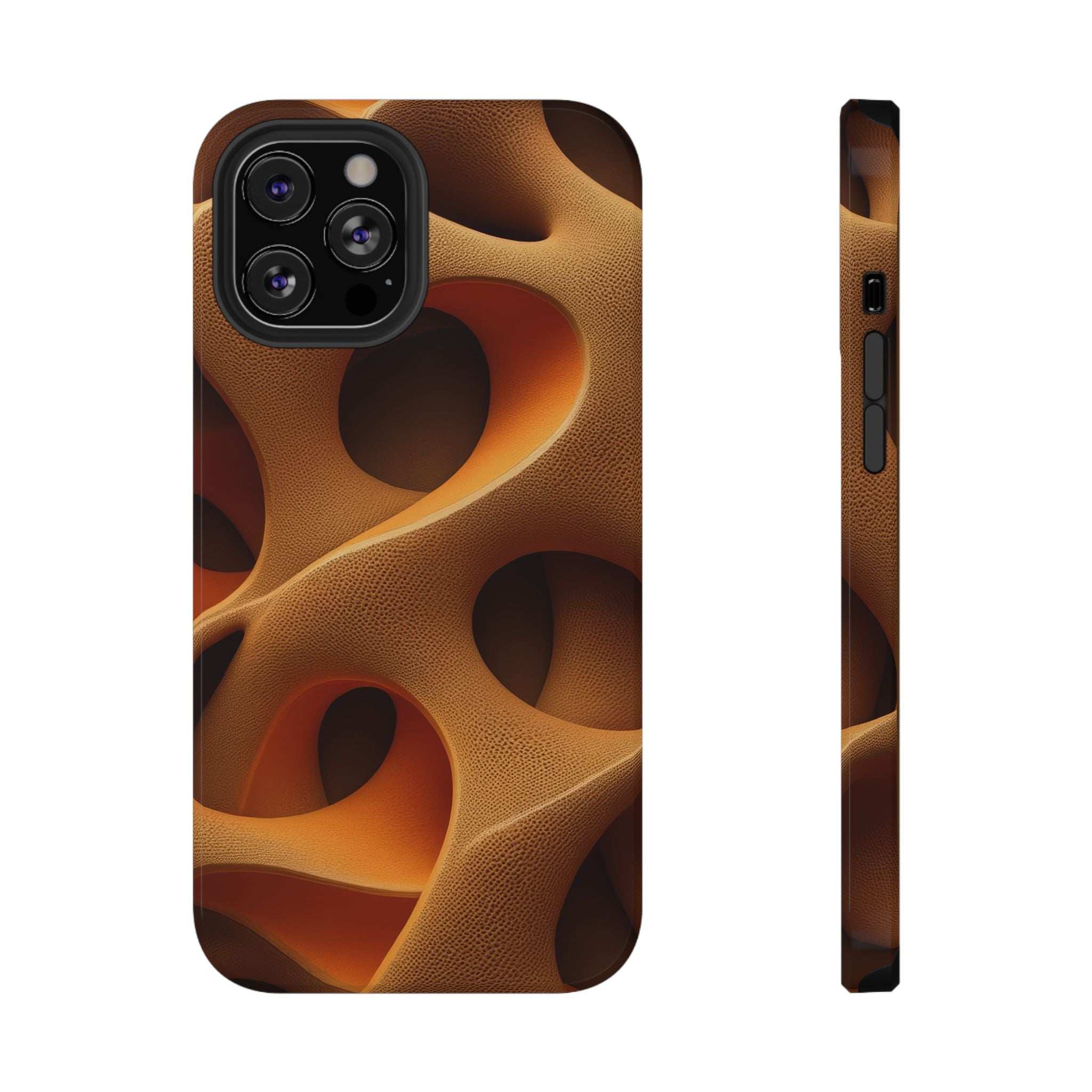 Amber Flow Phone Case for iPhone 11-17 and Samsung Galaxy S21-S26 Models