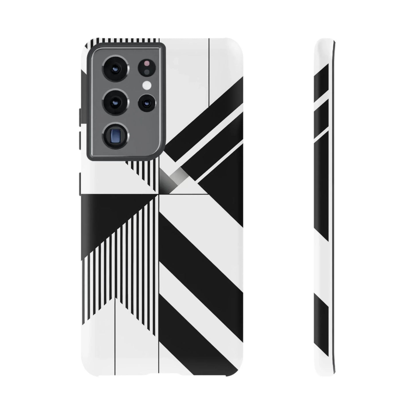 Monochrome Tough Phone Case for iPhone 11-16 and Samsung Galaxy S10–S25 Models - KarArmDesign