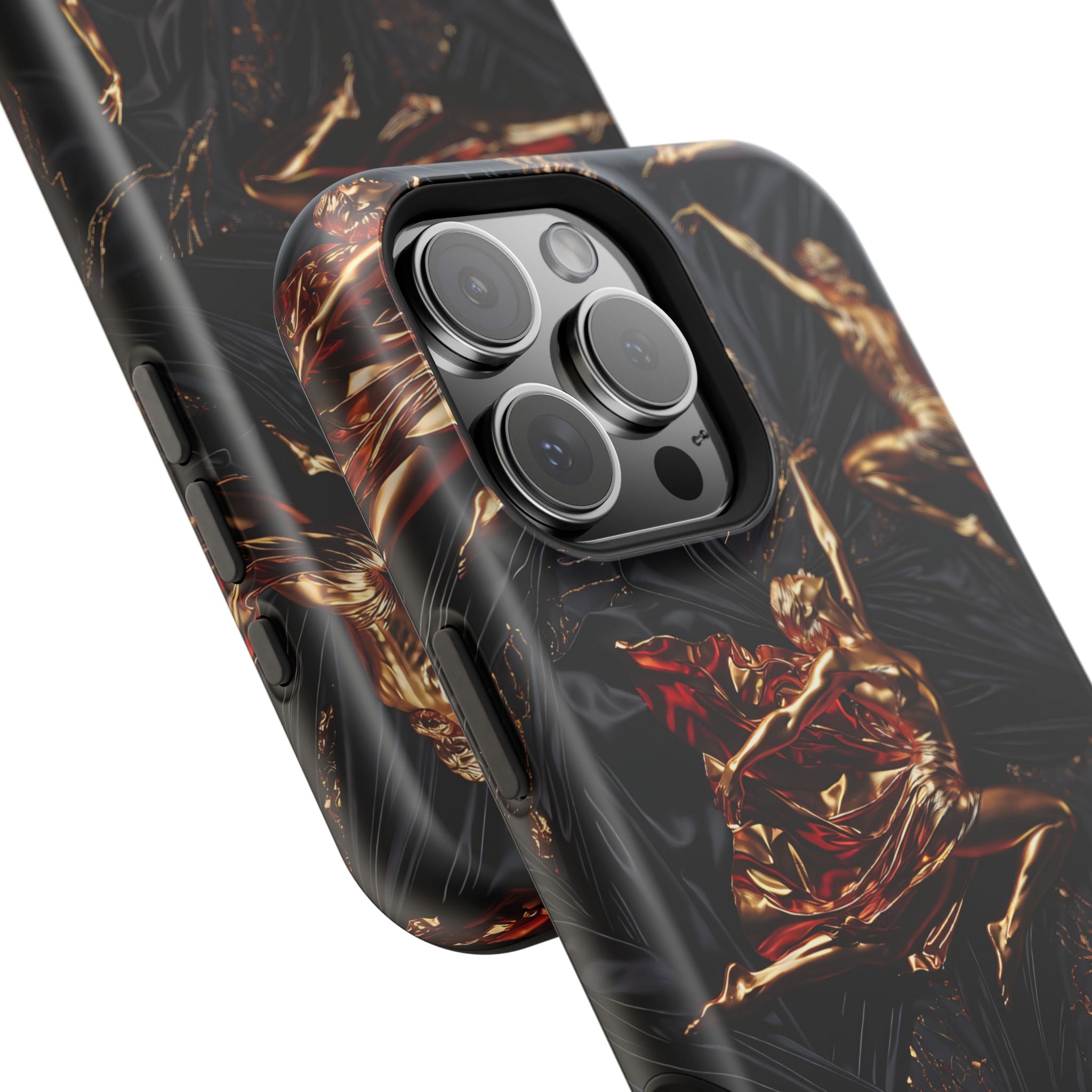 Gold Sculpture Phone Case for iPhone 13-17 & Samsung Galaxy S26