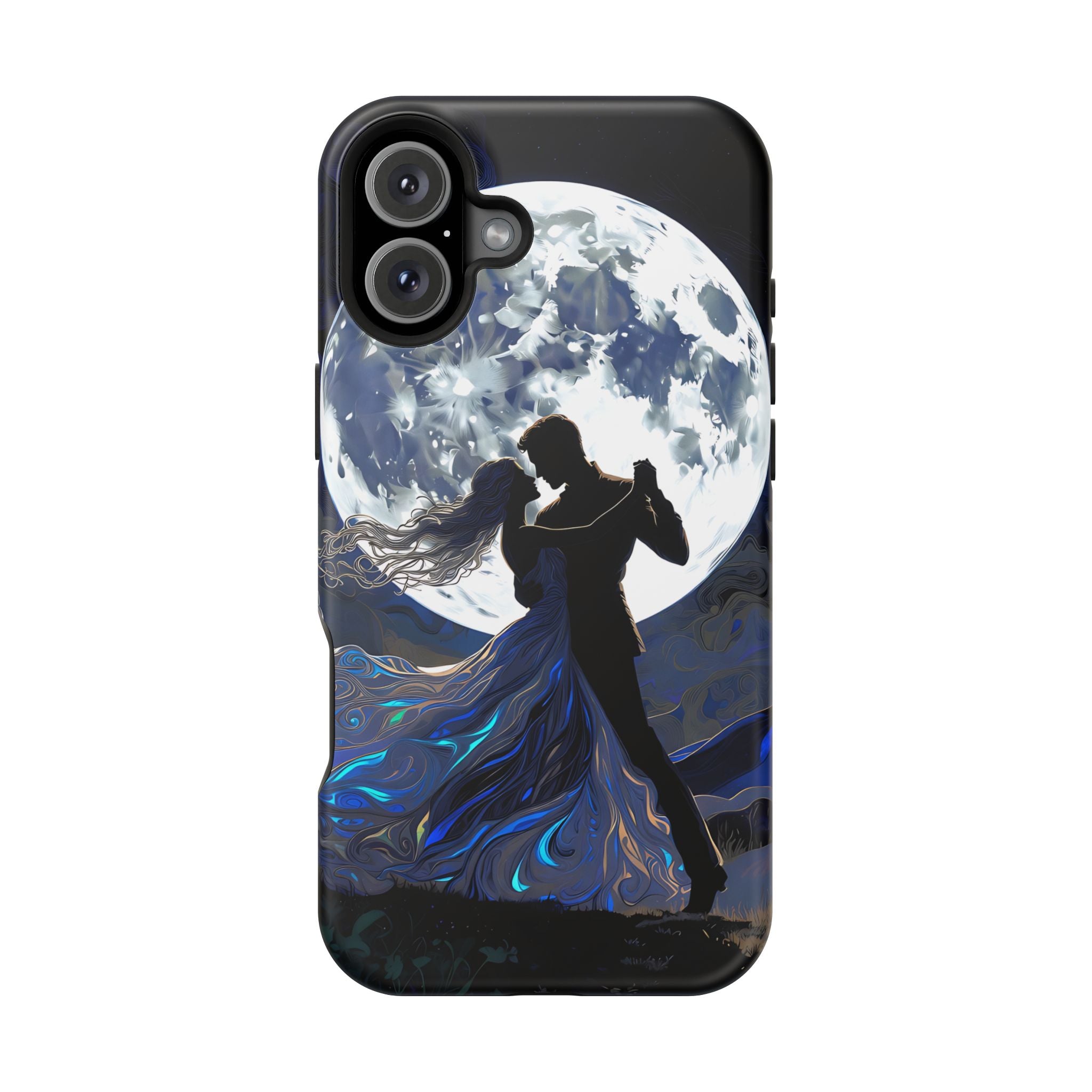 Romantic Moonlight Dance Magnetic Phone Case – iPhone 15–17 & Samsung Galaxy S26