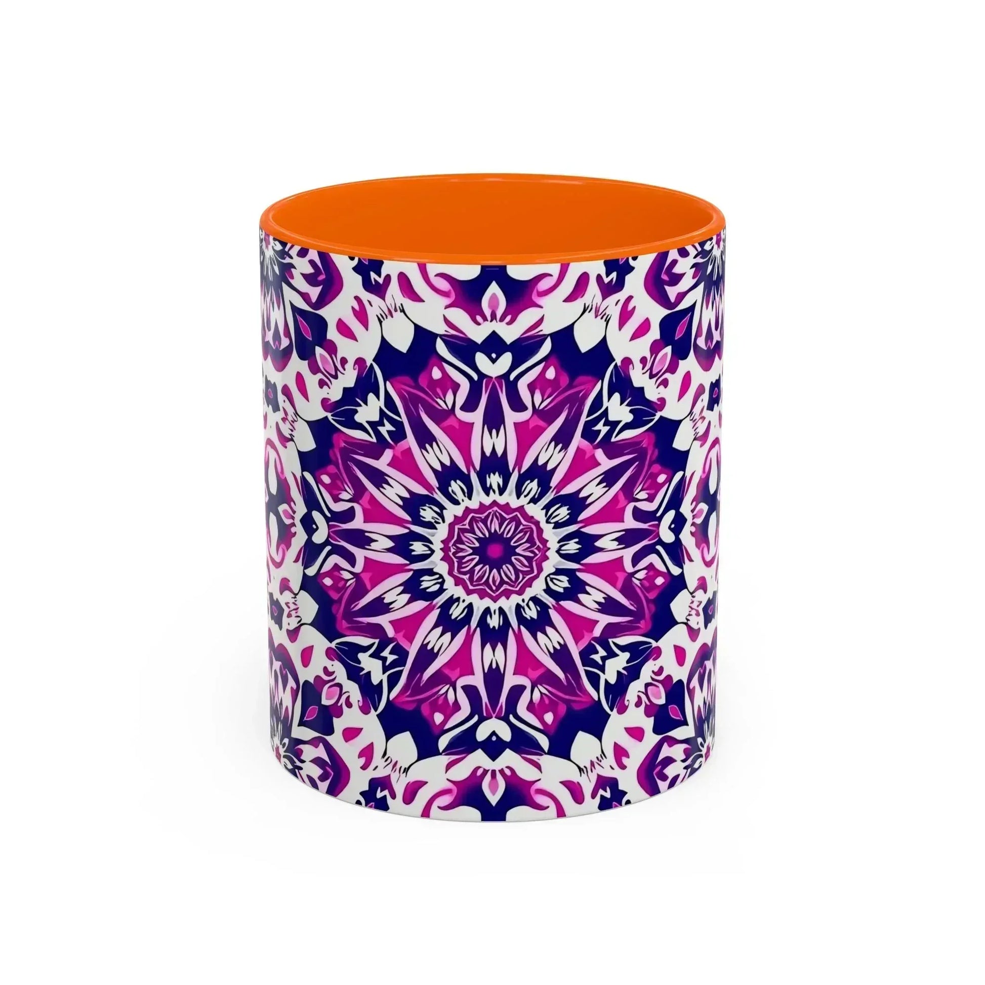 Vibrant Mandala Burst Ceramic Coffee Mug -11 & 15oz - KARARMDESIGN