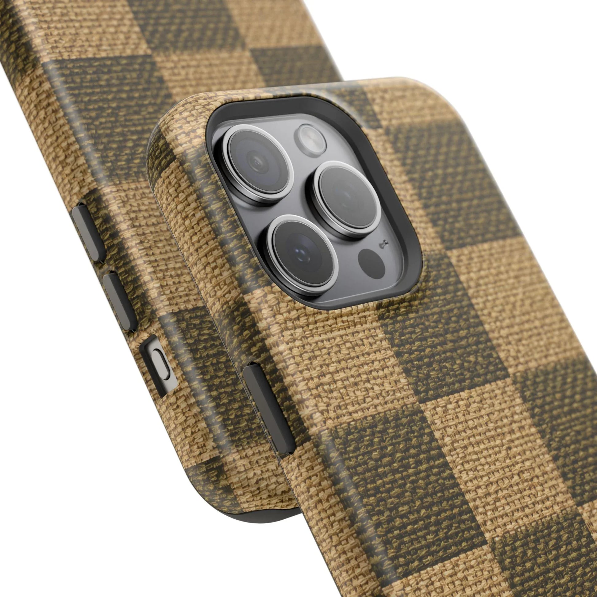 Rustic Woven Phone Case for iPhone 11-17 and Galaxy S21-S22 - KARARMDESIGN