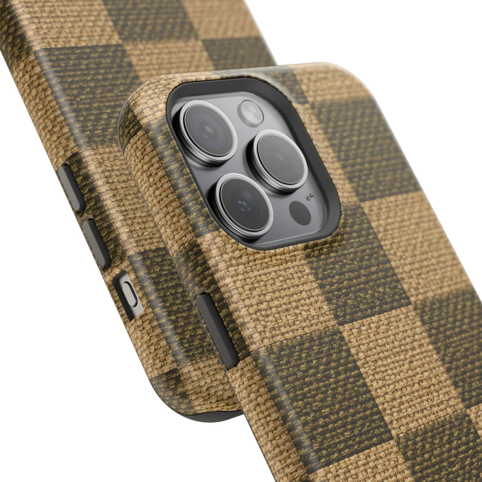 Rustic Woven Phone Case for iPhone 11-17 and Galaxy S21-S22 - KARARMDESIGN
