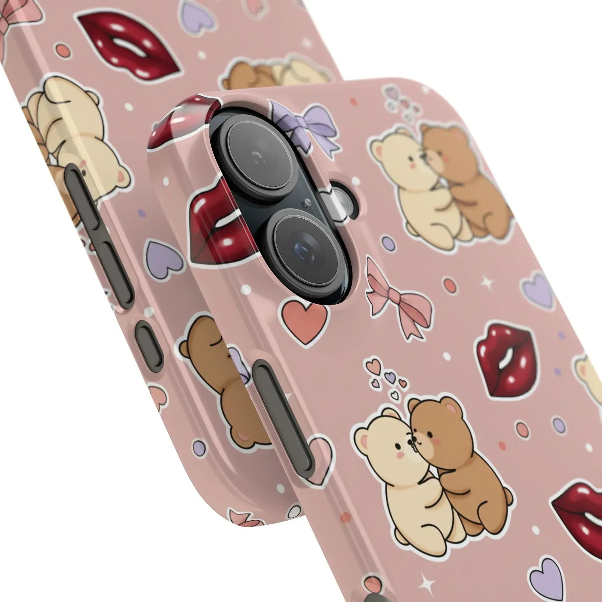 Bear Hug Bliss Phone Case for iPhone 11-17 - KARARMDESIGN