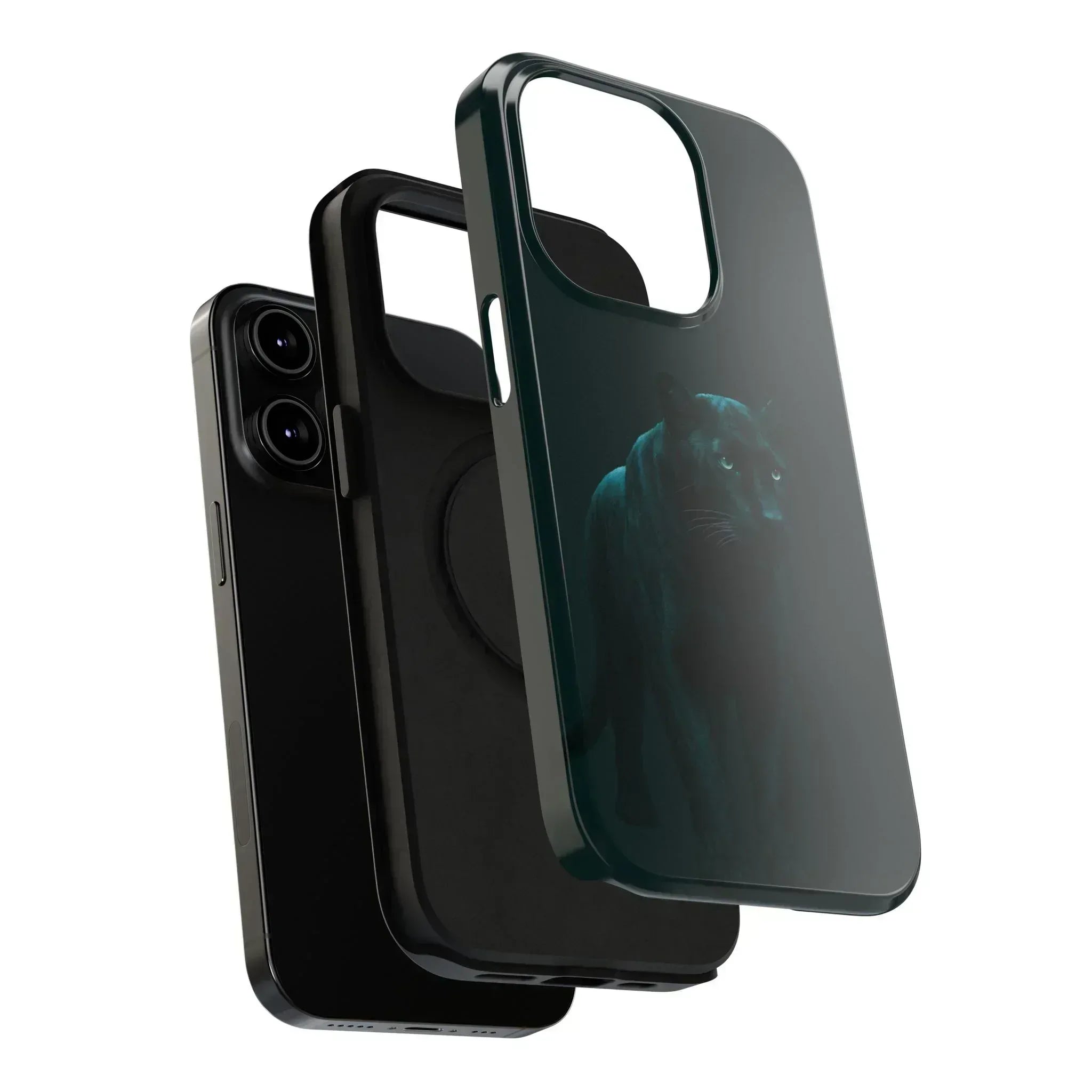 Black Panther Phone Case for iPhone 12-16 and Galaxy S21-S22 - KARARMDESIGN