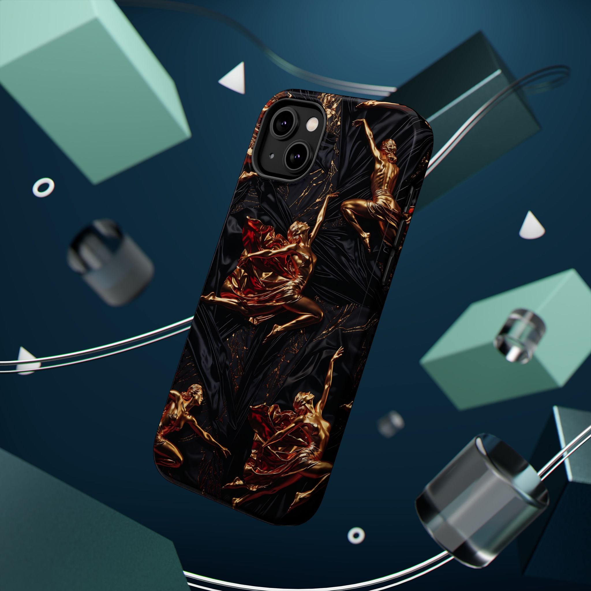 Gold Sculpture Phone Case for iPhone 13-17 & Samsung Galaxy S26