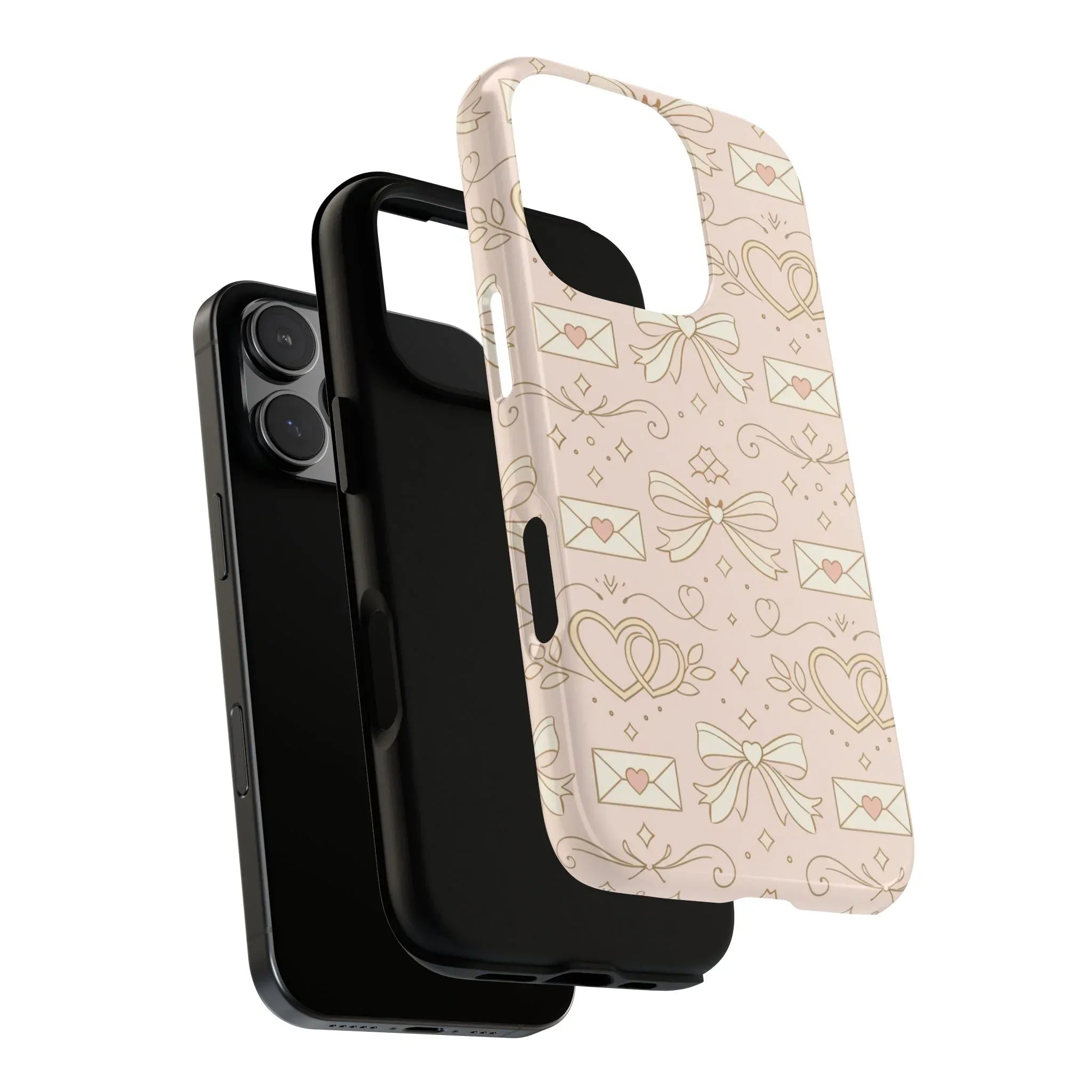 Sweet Romance Tough Phone Case for iPhone 11–17 & Galaxy S10–S25 - KARARMDESIGN