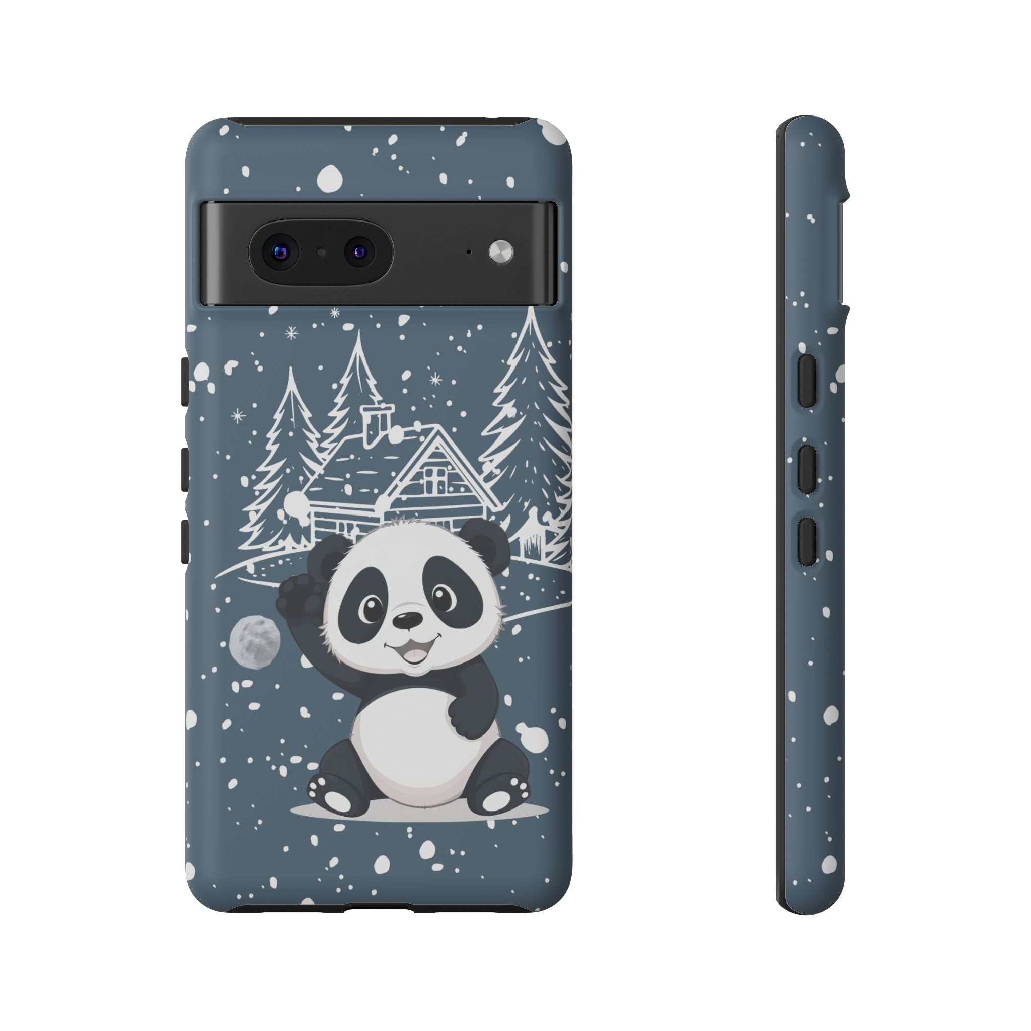 Cute Panda Phone Case for Samsung Galaxy S20–S26 & Google Pixel 6–9